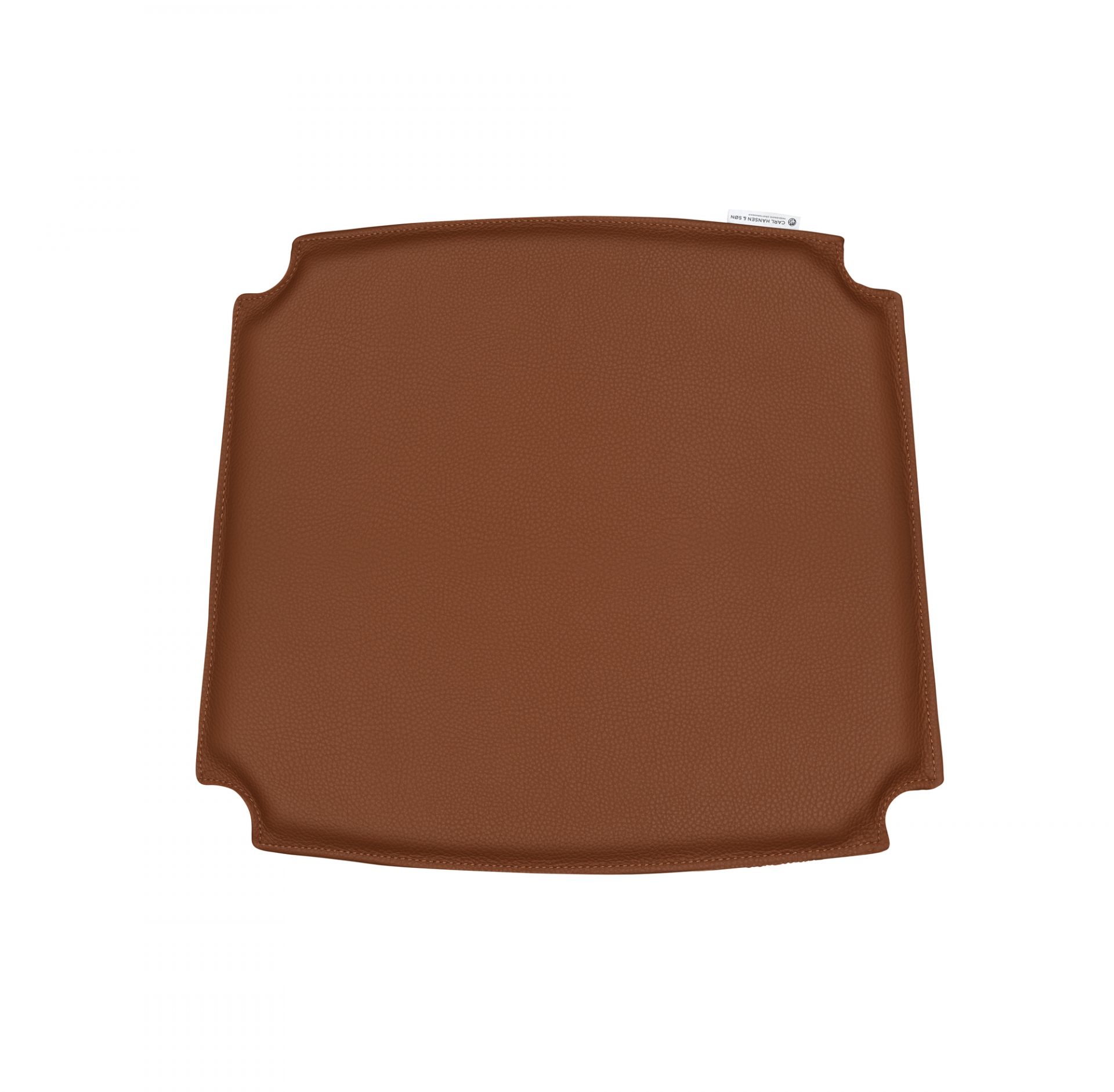 Braunes Sitzkissen für CH24 Wishbone Chair von Carl Hansen, Leder, bequeme Sitzauflage.
