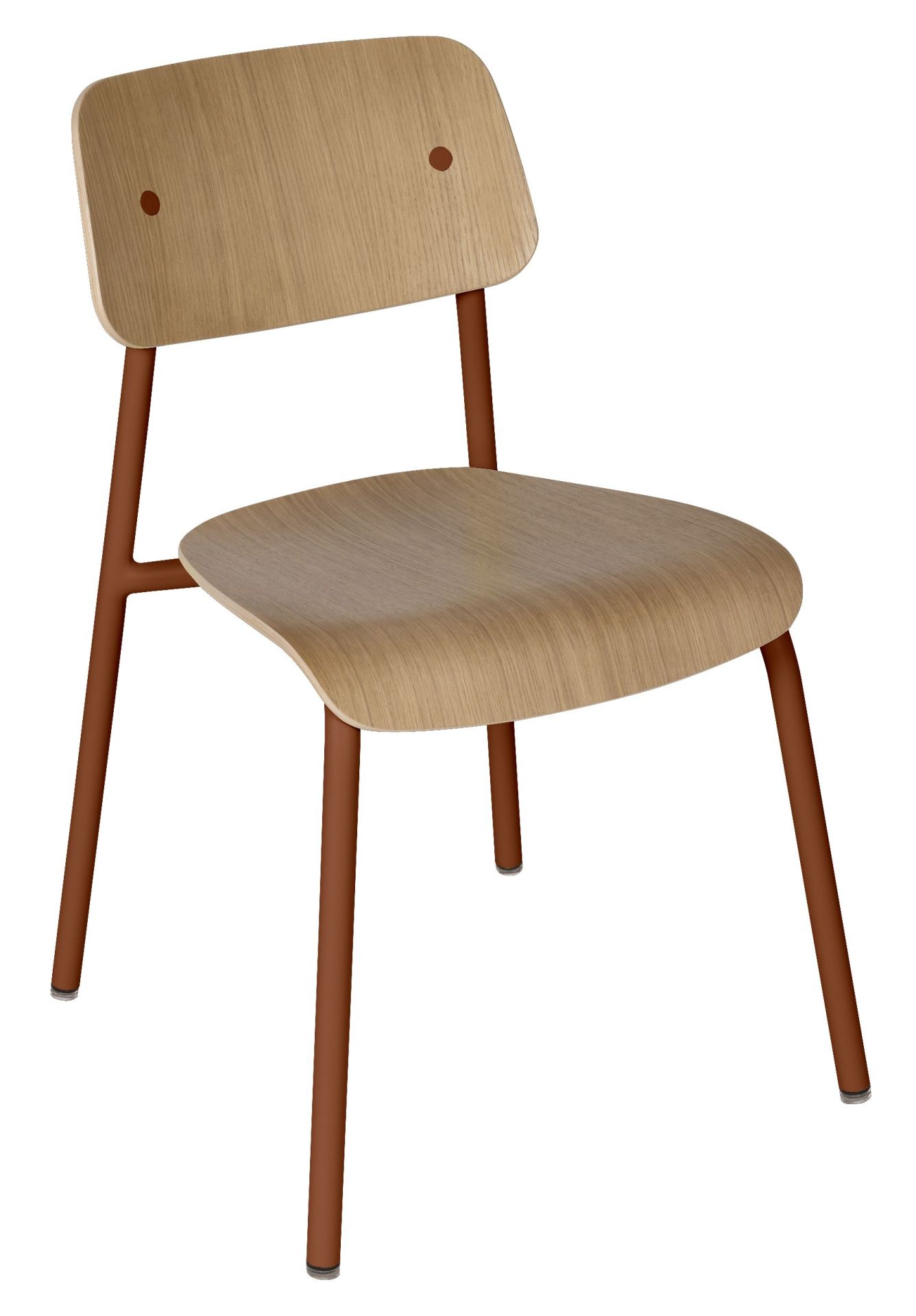 Studie Chair stoel van eikenhout voor binnen, Fermob