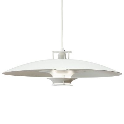 Weiße JL341 Pendelleuchte von Artek, modernes Design, Hängeleuchte für Wohnzimmer und Esszimmer.