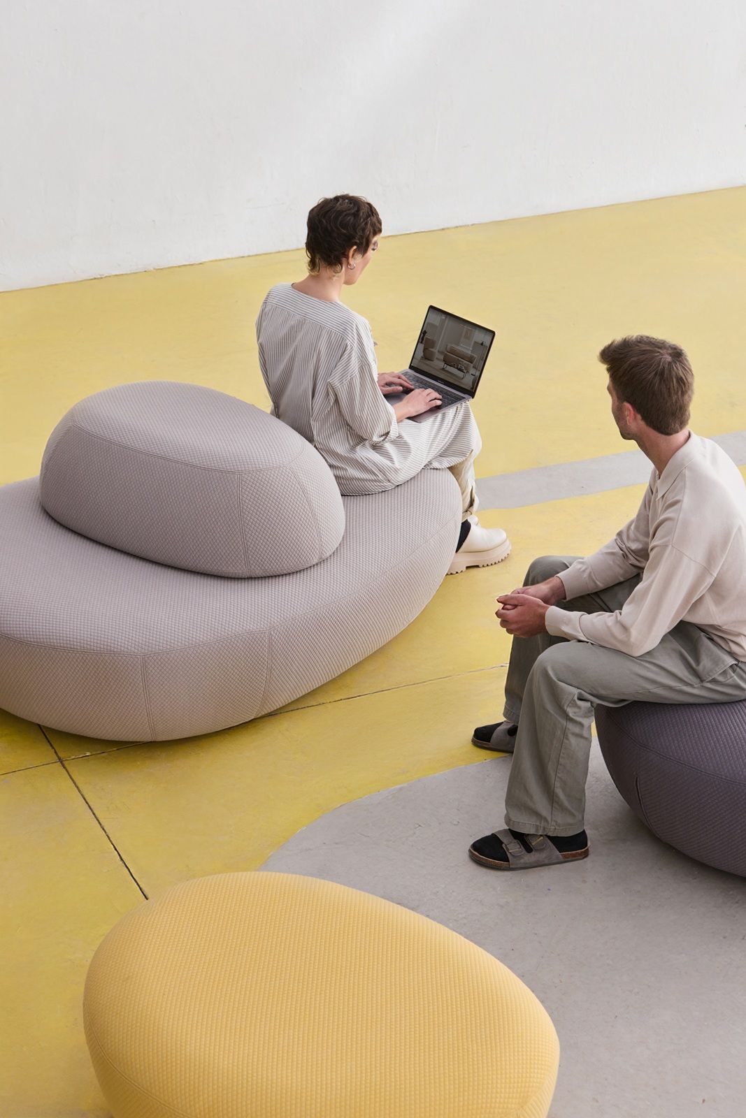 Sisters Pouf-kruk Softline