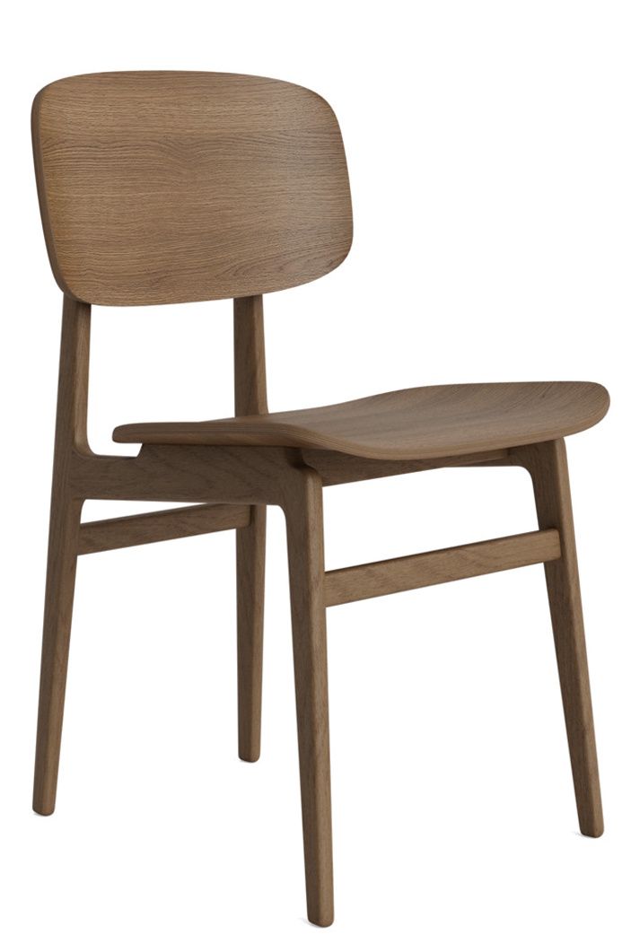 NY11 Stuhl von NORR11 aus Eiche, skandinavisches Design für Esszimmer und Wohnbereich.