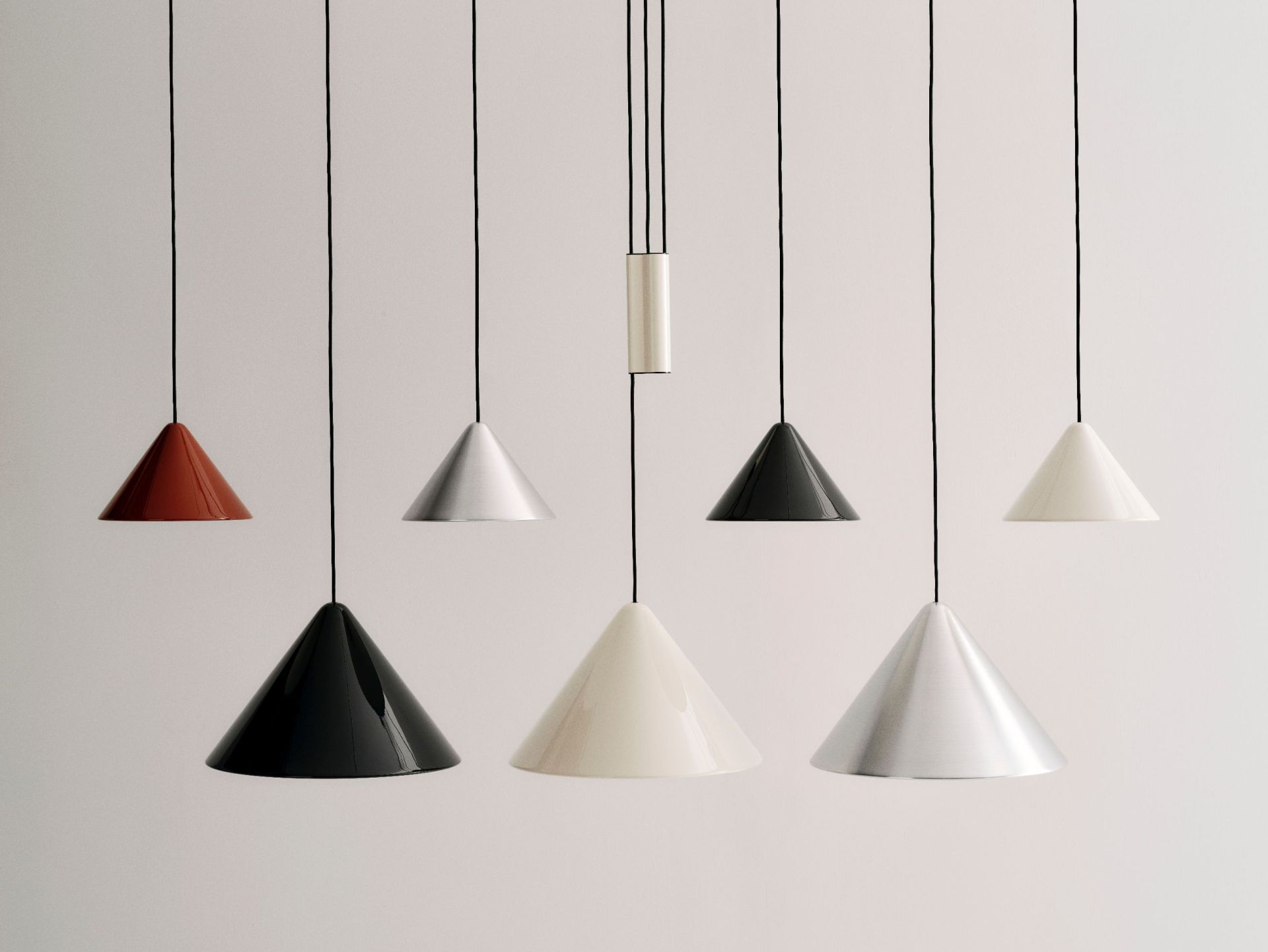 Compass Pendant 260 hanglamp aluminium soft black Hay