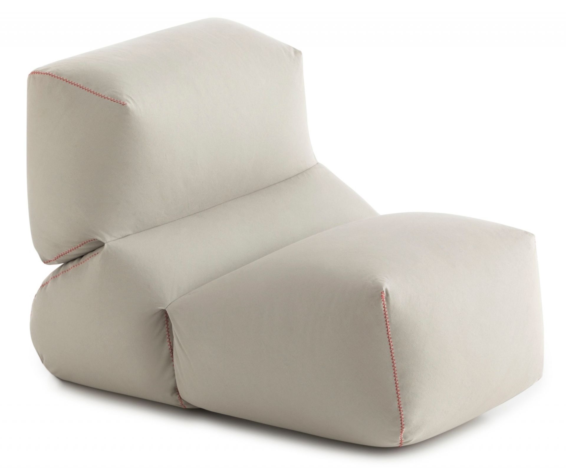 Graues Grapy Sitzkissen aus Baumwolle, bequemer Sessel für Wohnzimmer und Lounge-Bereiche.
