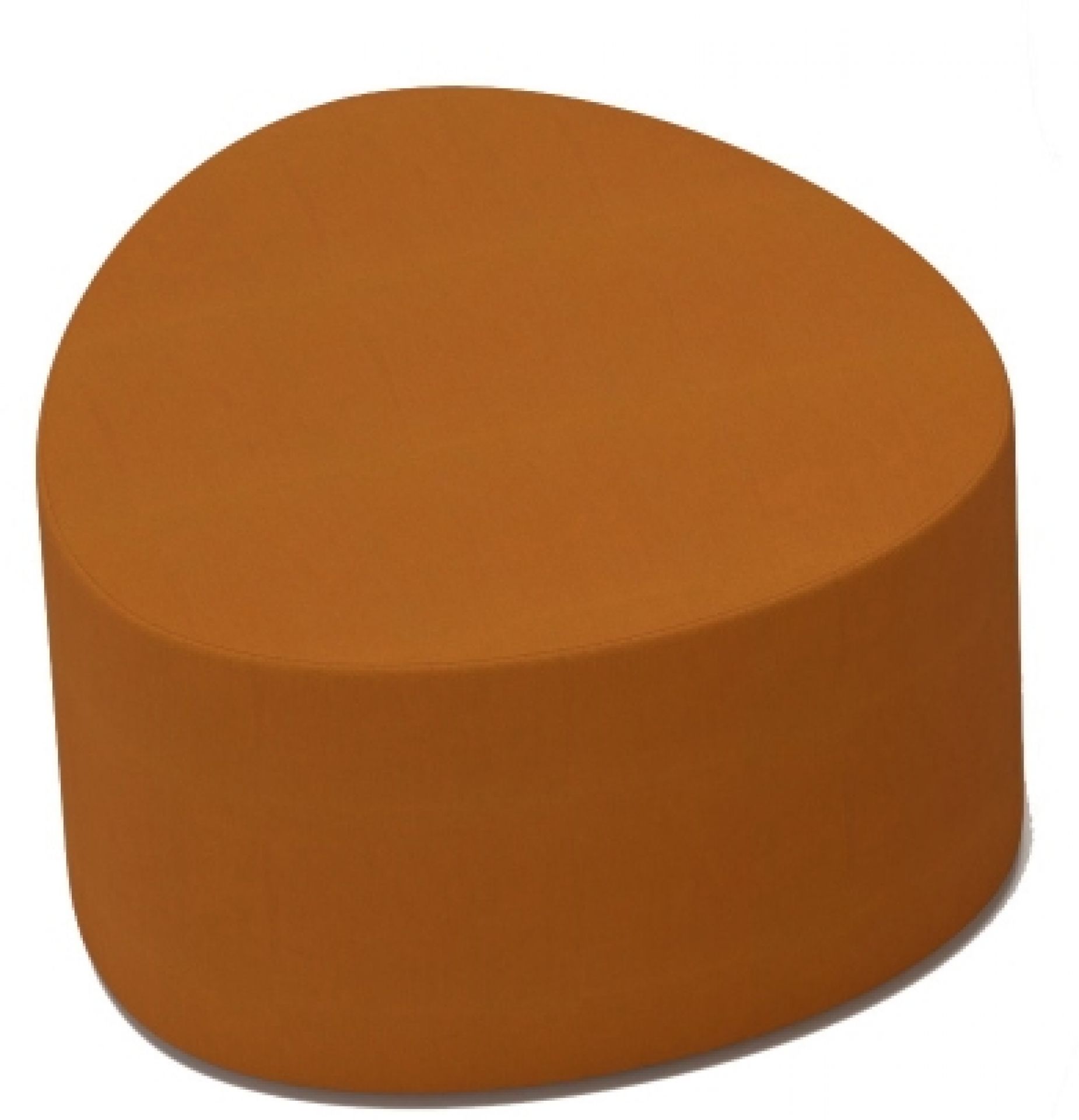 Cascando Pully Island Hocker, braunes Sitzelement für Büro und Lounge, bequemer Sitzhocker.