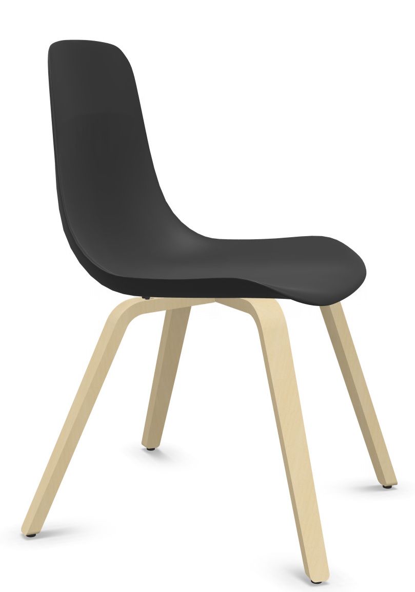 Elephantino-stoel met houten frame van KRISTALIA