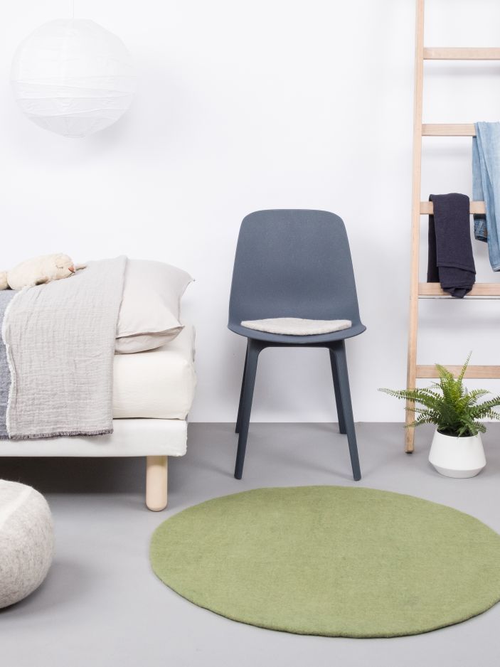 Mono rond vilten tapijt Ø 160 cm myfelt