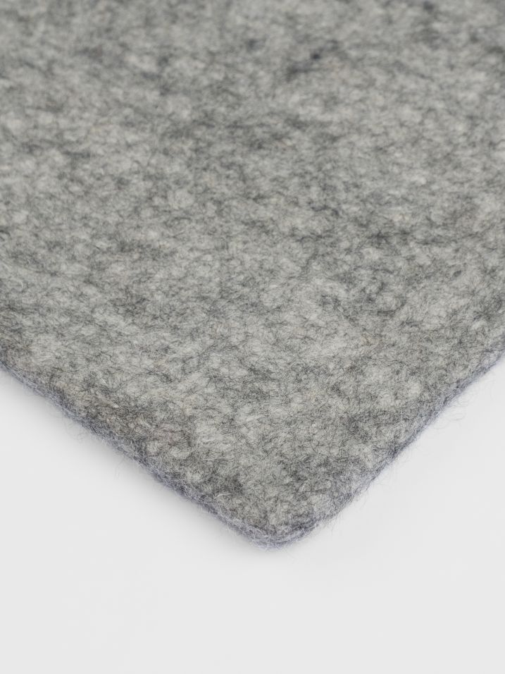 Mono rechthoekig viltkleed 160 x 230 cm myfelt Carl (grau gemêleerd)
