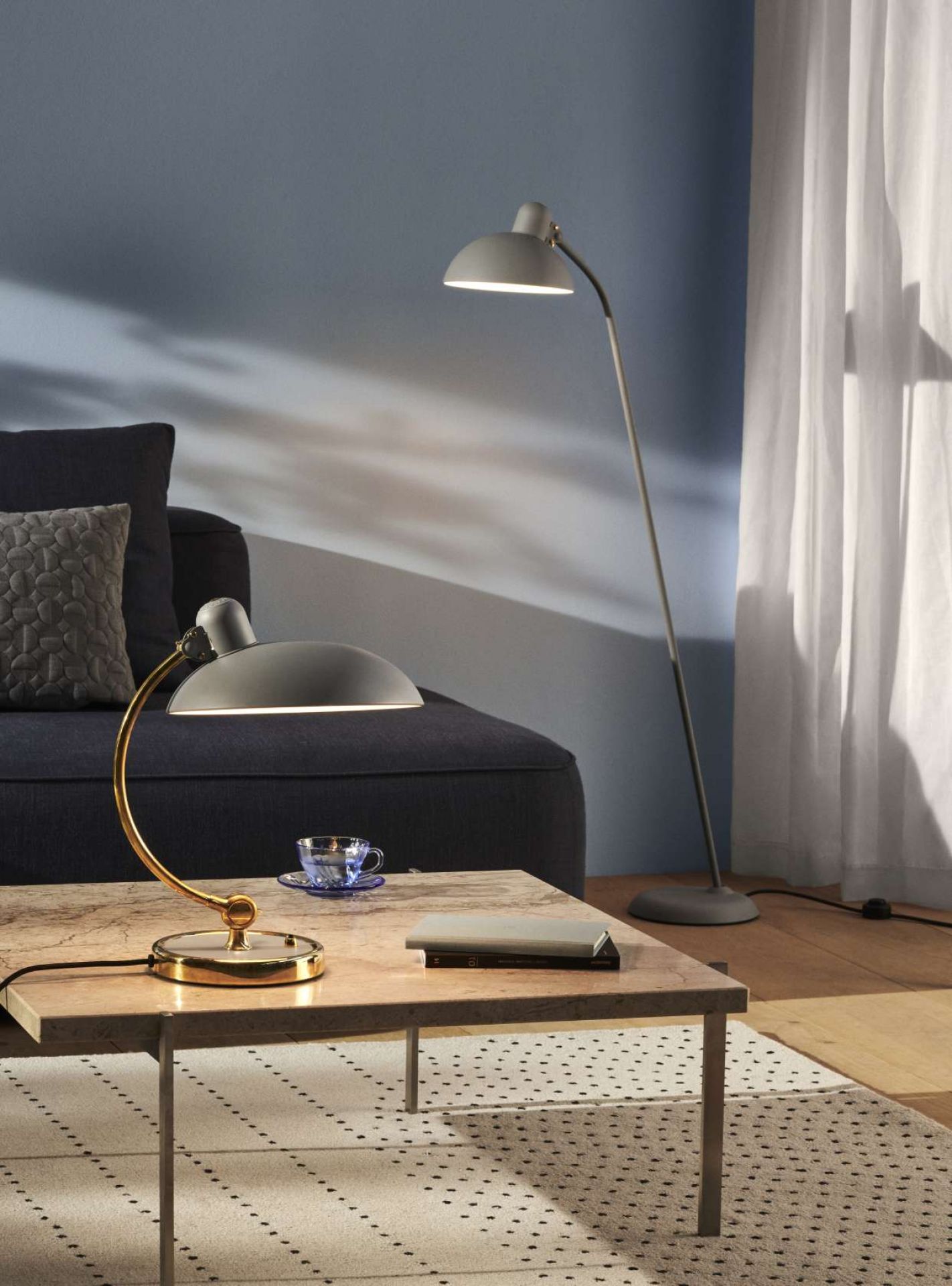 6631 T Luxe tafellamp KAISER idell Fritz Hansen Easy grey