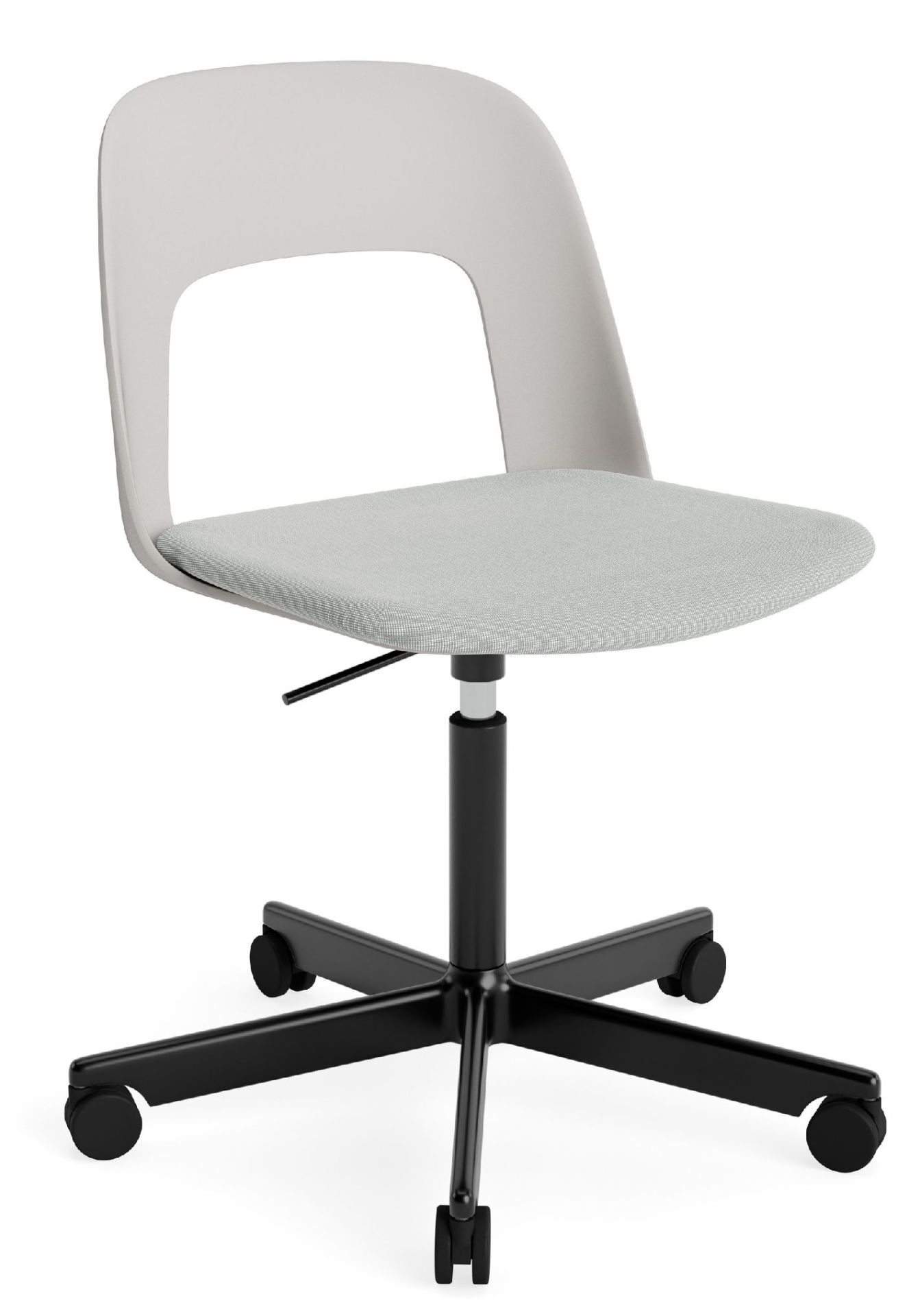 Layout Side Chair 143 stoel met vijfpoot en draaivoet van Hay