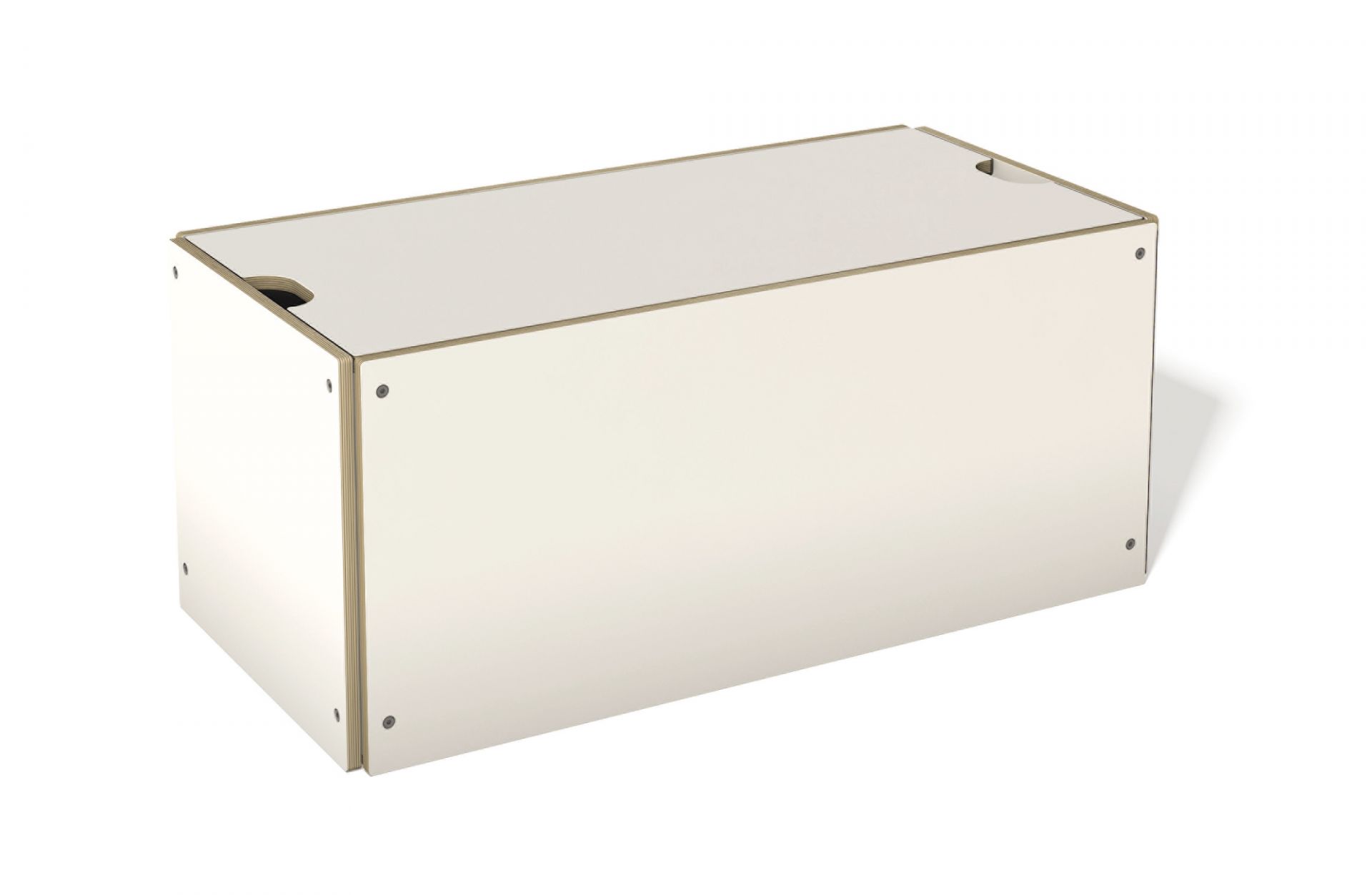 Weißer Bettkasten von Müller Möbelwerkstätten, ideal zur Aufbewahrung unter dem Bett.