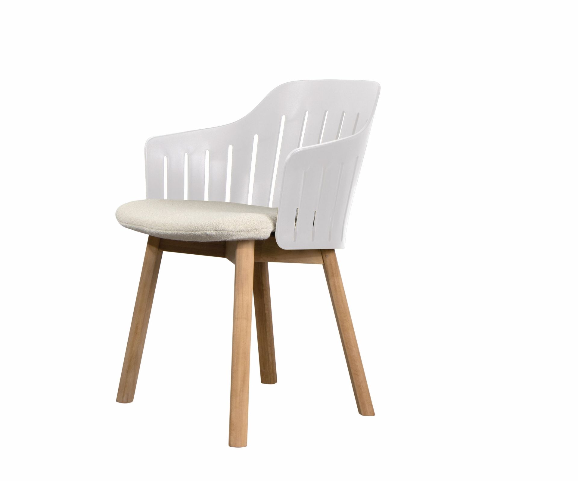 Choice Outdoor-stoel met teakhouten frame en 4 poten van Cane-Line