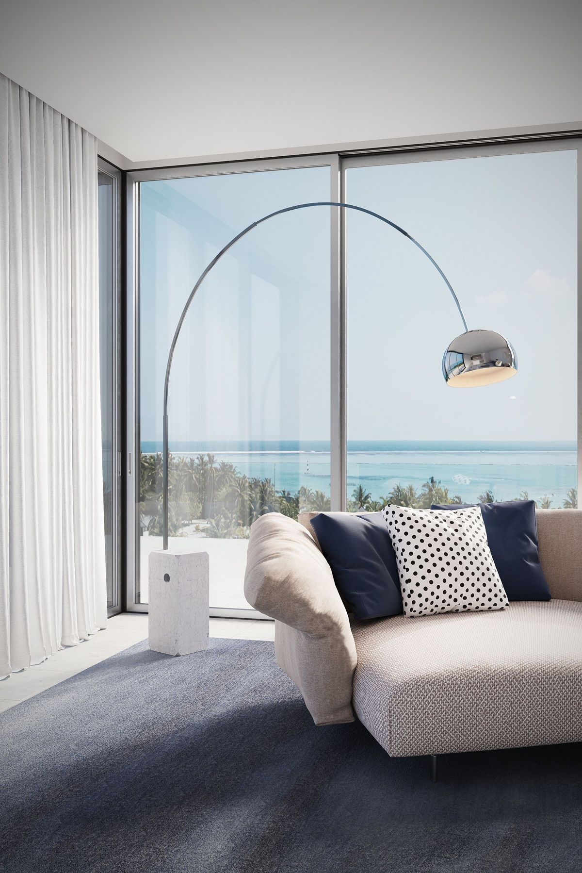 Arco staande lamp van Flos