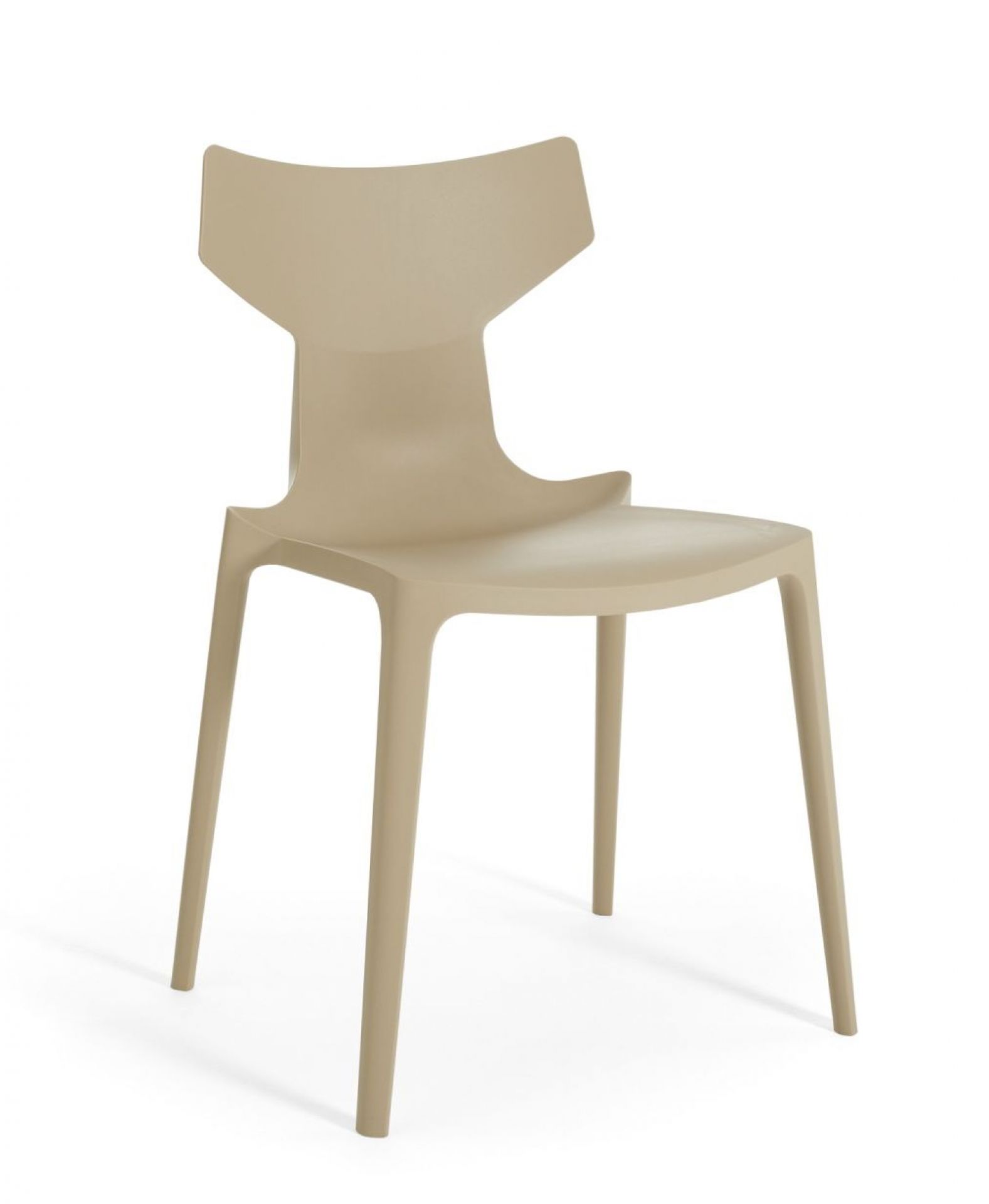 Re-Chair 2-delige set taupe Kartell