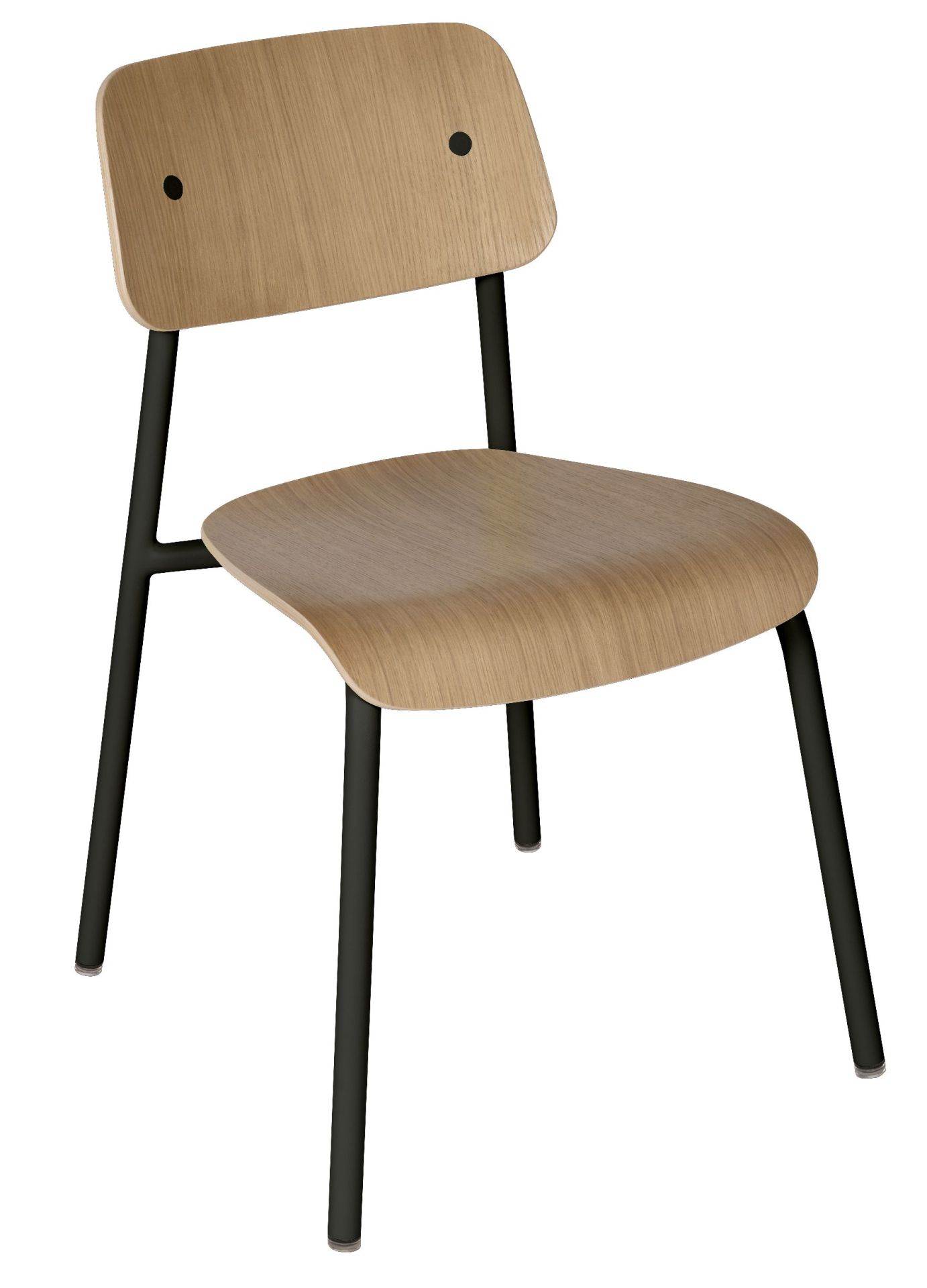 Studie Chair stoel van eikenhout voor binnen, Fermob