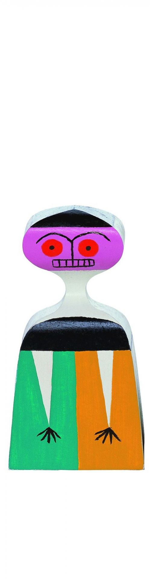 Vitra Wooden Doll No. 3, handbemalte Holzfigur, dekoratives Designobjekt für Sammler und Liebhaber.