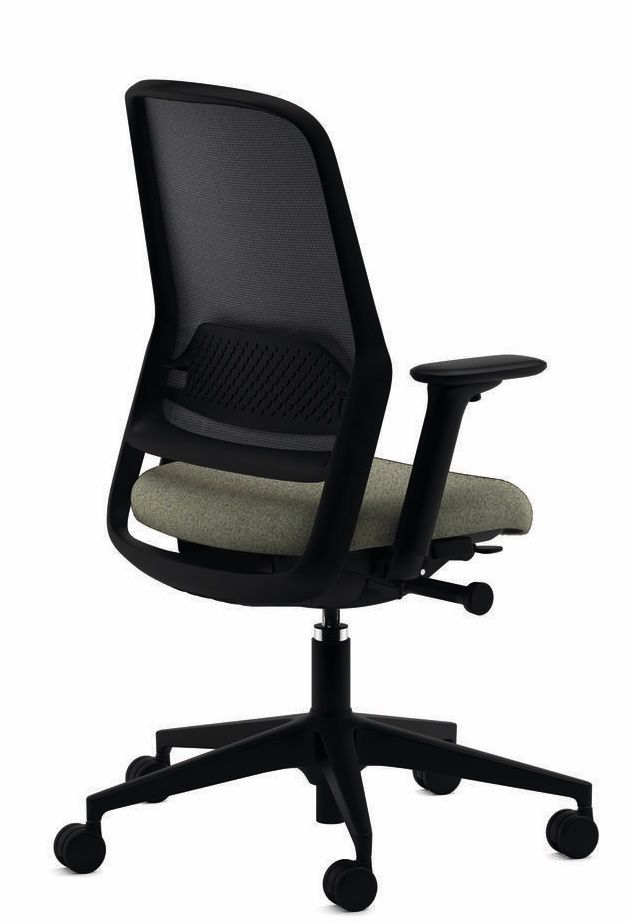 Wilkhahn 164/7 ME Drehstuhl mit Netzrückenlehne und grauer Sitzfläche, ergonomischer Bürostuhl für komfortables Sitzen.