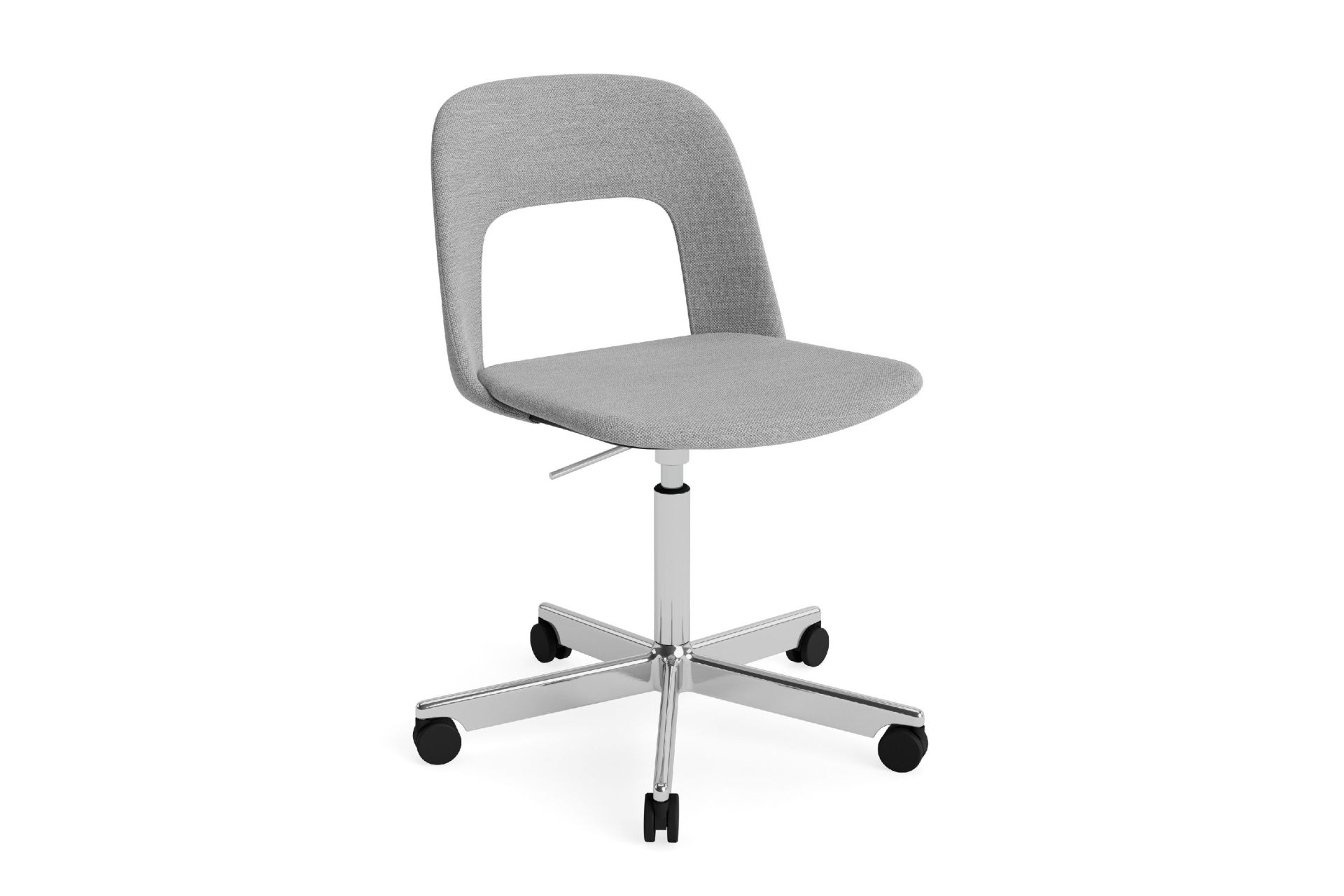 Layout Side Chair 144 stoel met vijfsterrenvoet van Hay