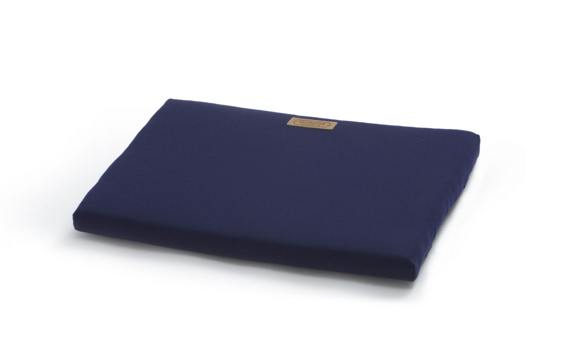 Blaues Kissen für Grythyttan Hocker, bequeme Sitzauflage für Gartenmöbel und Outdoor-Bereich.