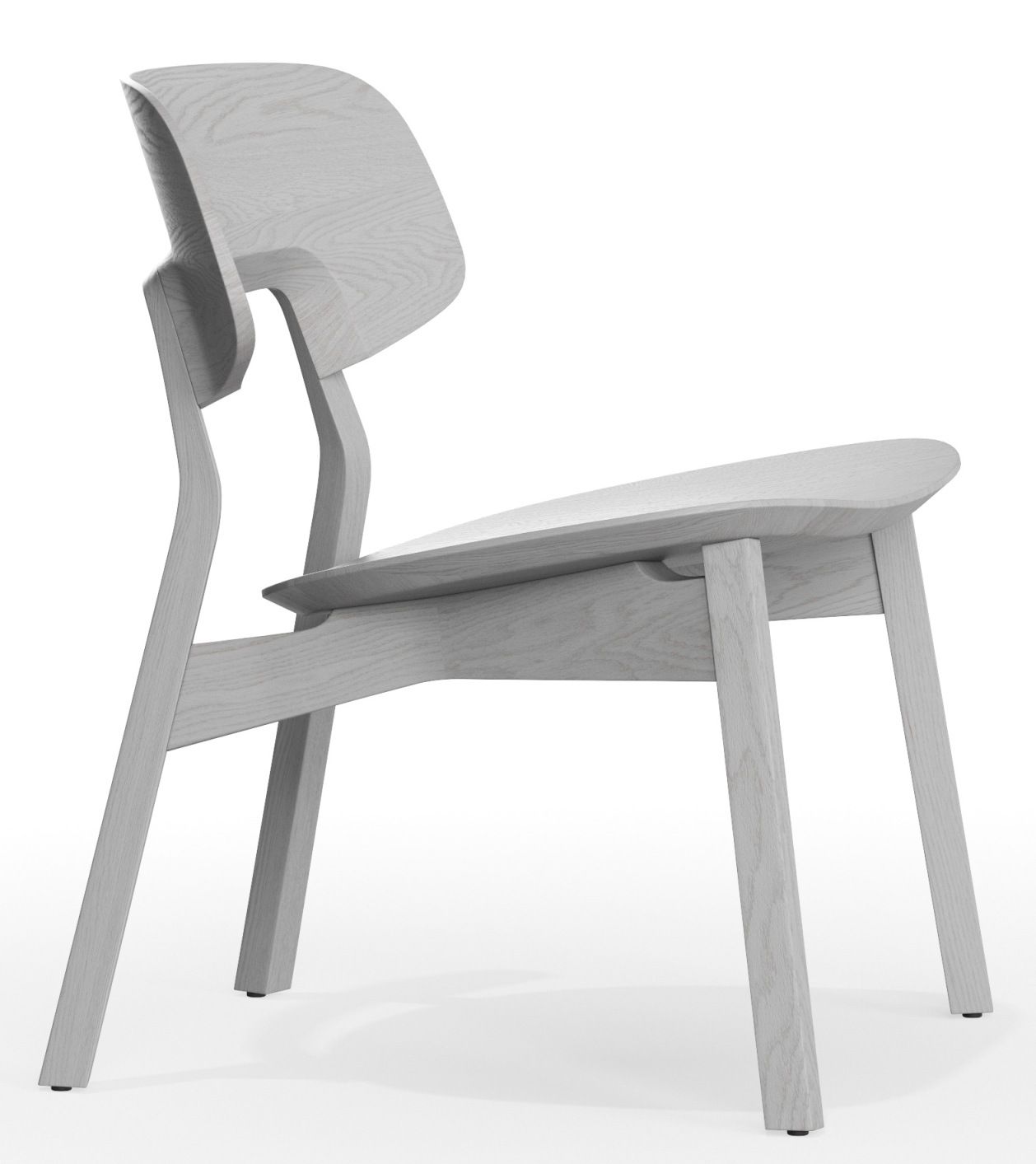 Nonoto Lounge Chair Cocktailsessel Zeitraum, helles Holz, modernes Design, bequemer Sessel für Wohnzimmer und Lounge-Bereiche.