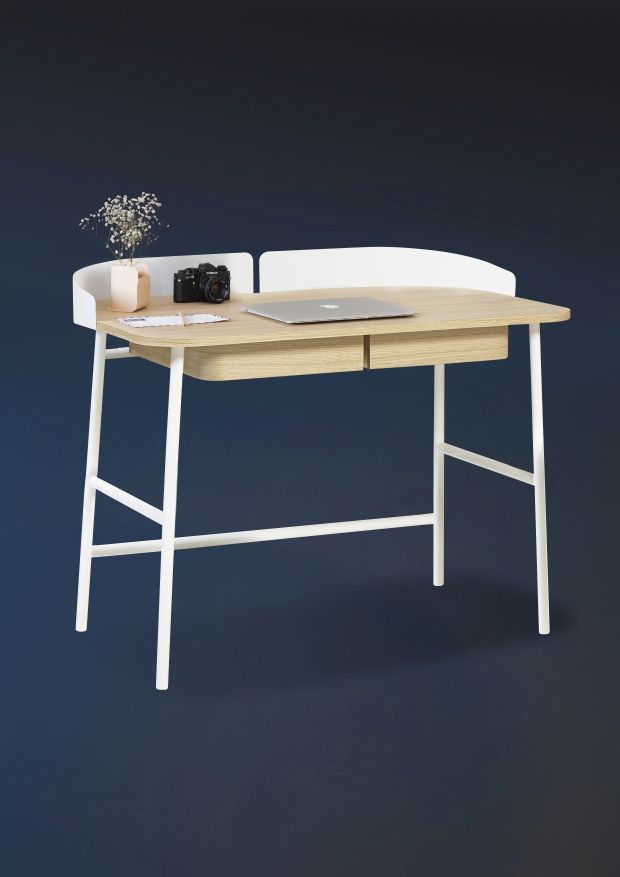 Victor-bureau Hartô matblauw