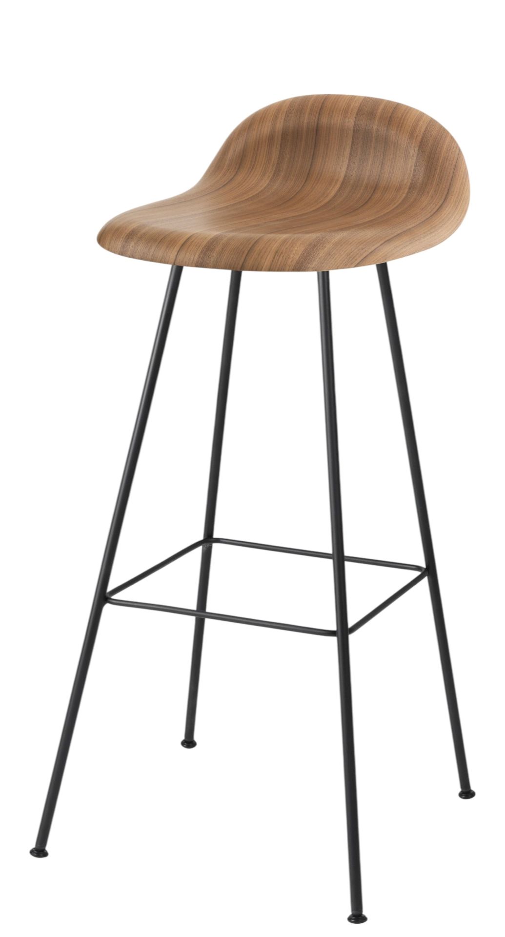3D-barkruk 75 hout Gubi