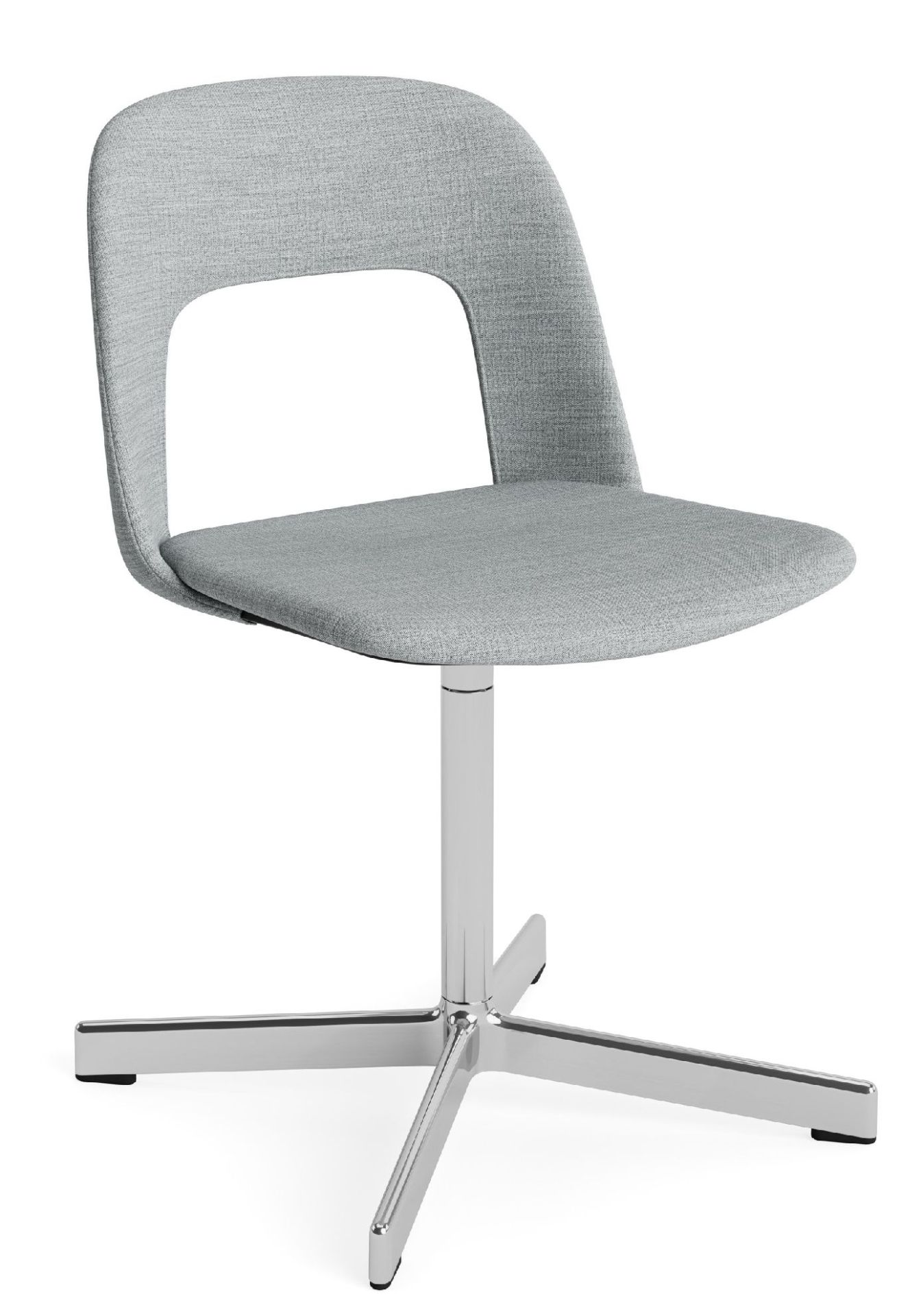 Layout Side Chair 134 stoel met vierpotig draaivoet van Hay