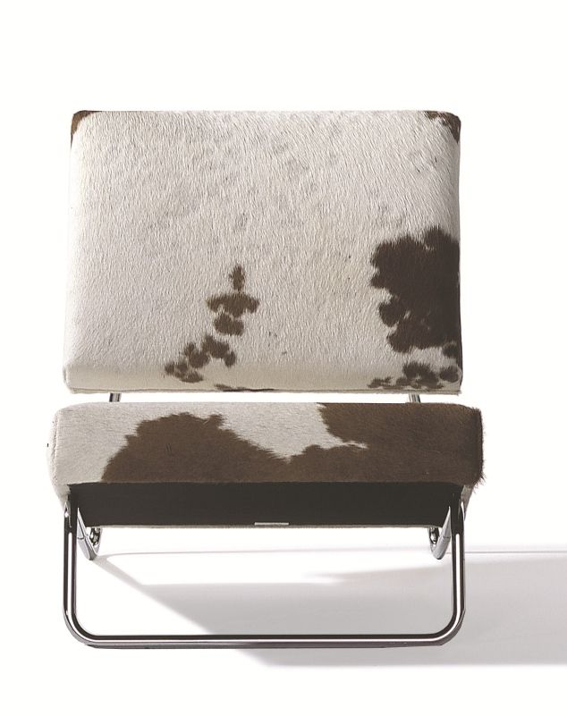 Hirche Lounge Chair fauteuil met koeienhuid Richard Lampert