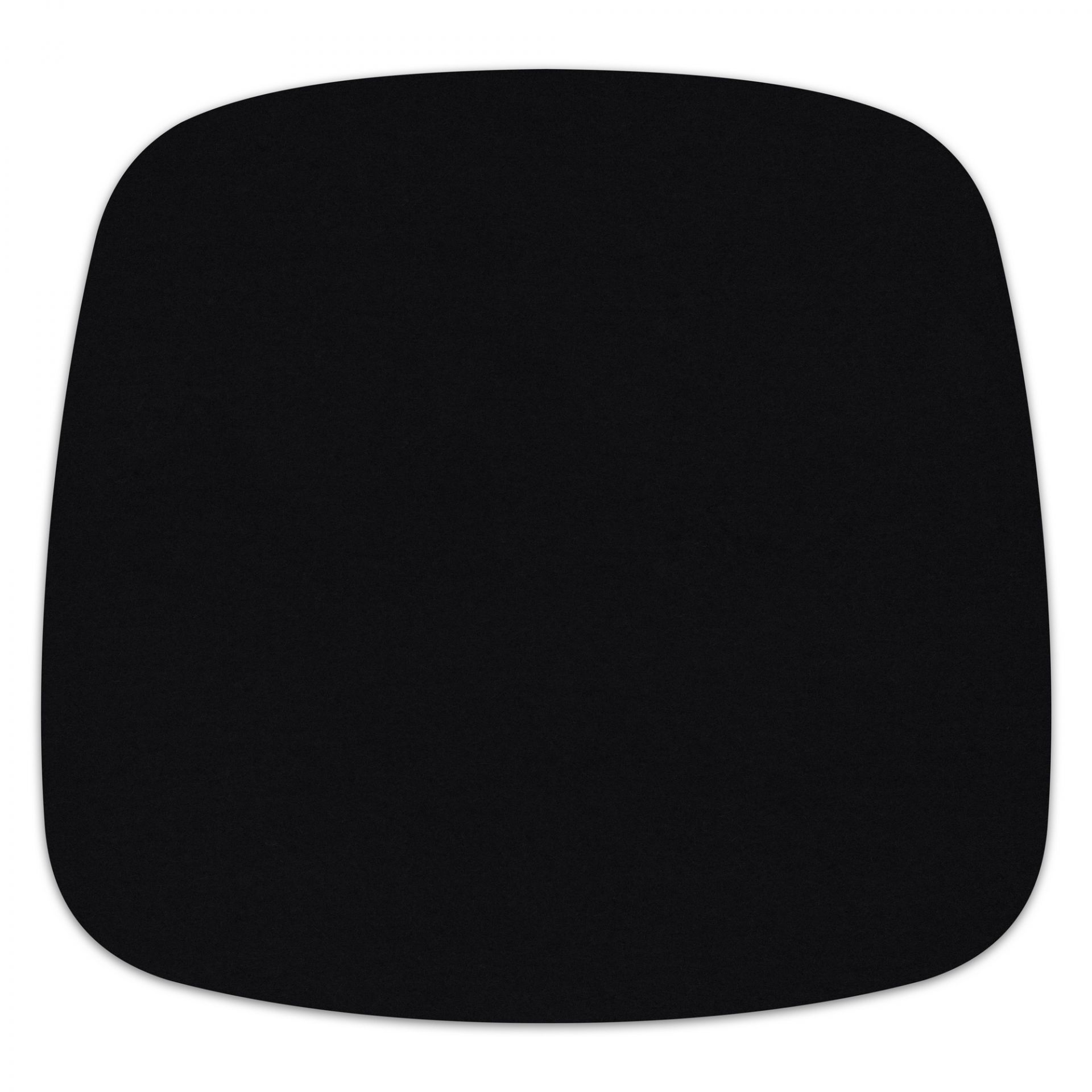 Schwarze Sitzauflage aus Filz für Eames Plastic Armchairs, passend für DAR, RAR, DAW, DAX.