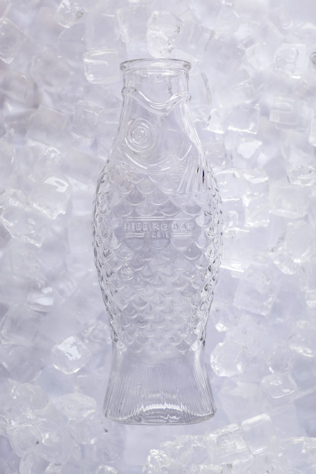 Fles in de vorm van een vis, Transparent, van Serax