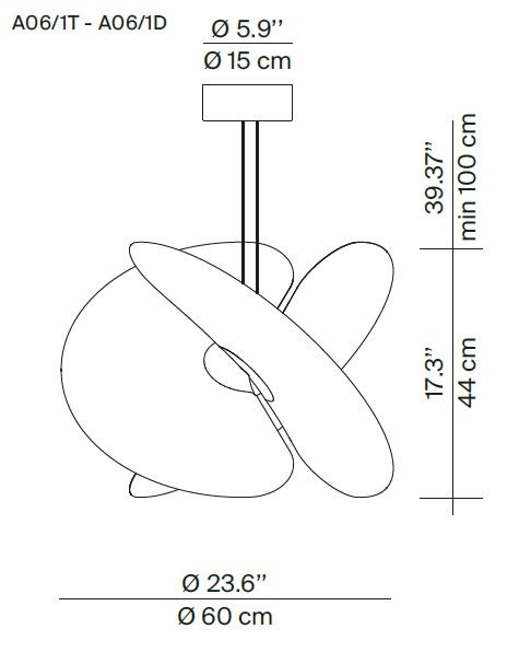 A06 1 Levante hanglamp Luceplan