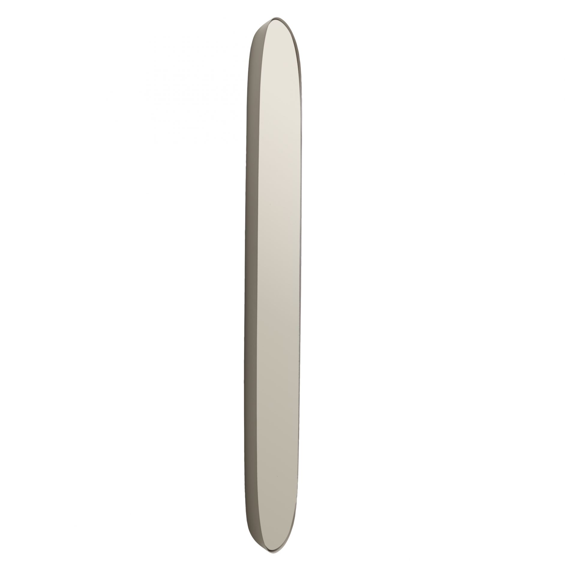 Großer, klarer Muuto Spiegel mit Rahmen, modernes Design für Badezimmer und Wohnraum.