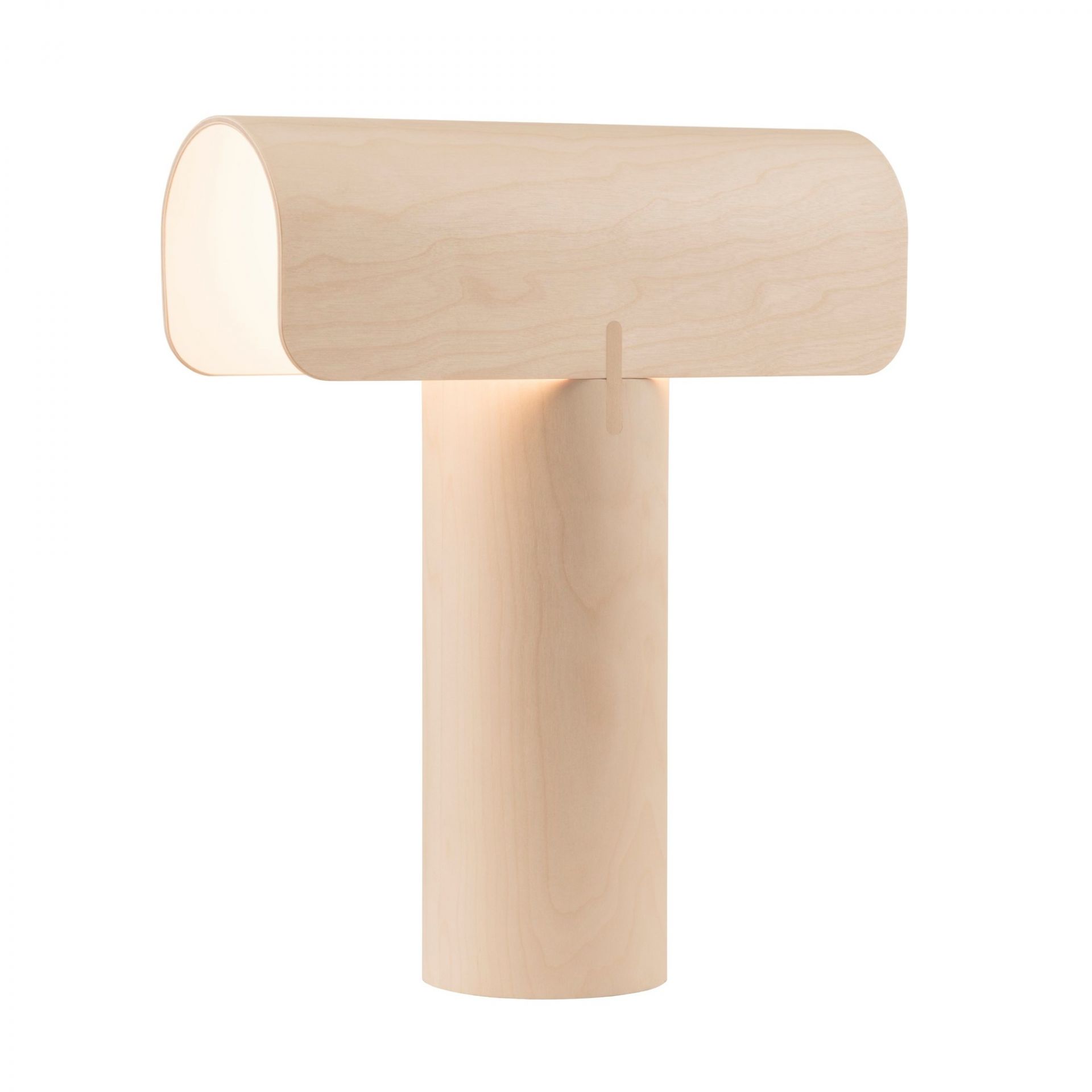 Teelo 8020 Tischleuchte von Secto Design aus Birke, modernes Design für Nachttisch oder Schreibtisch.
