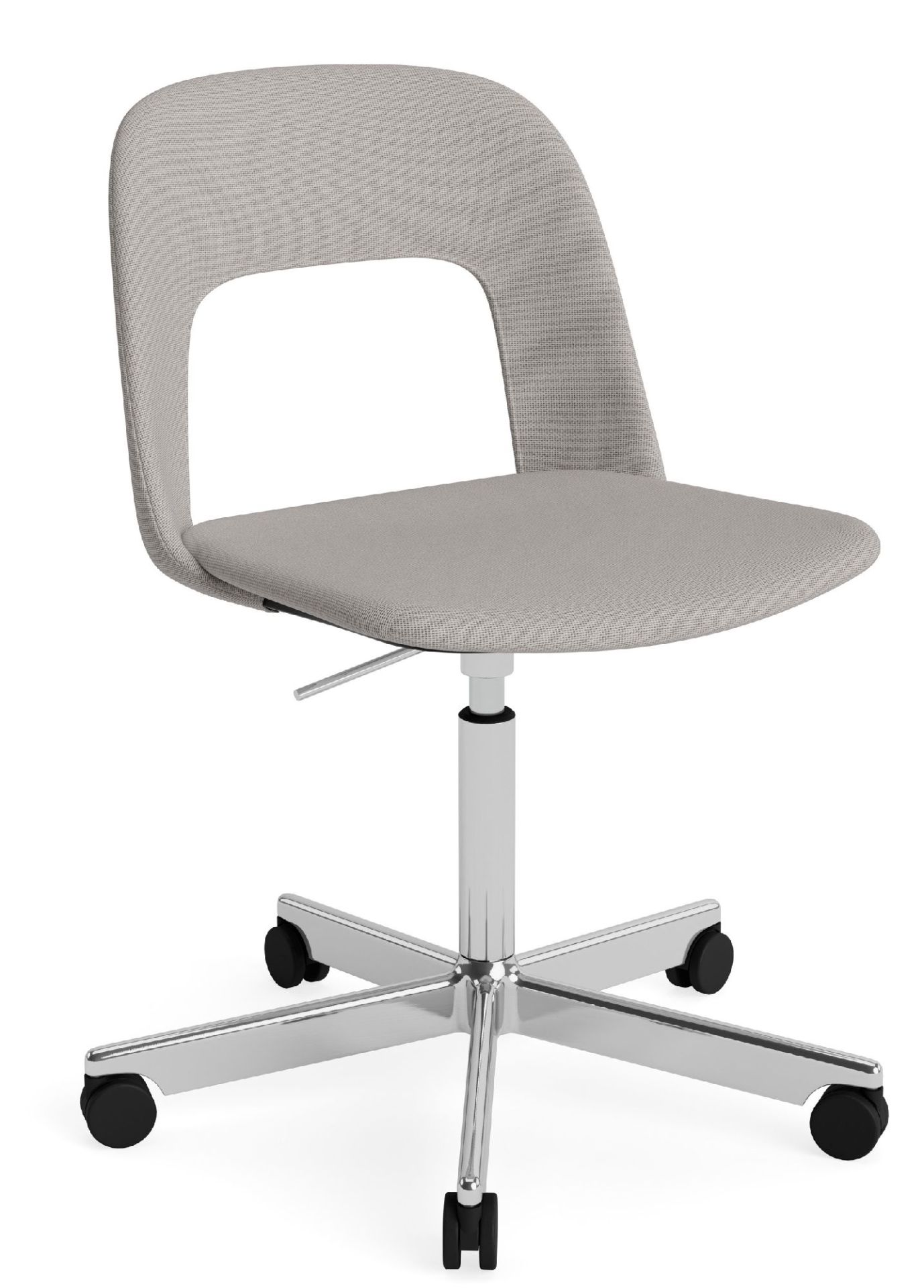 Layout Side Chair 144 stoel met vijfsterrenvoet van Hay
