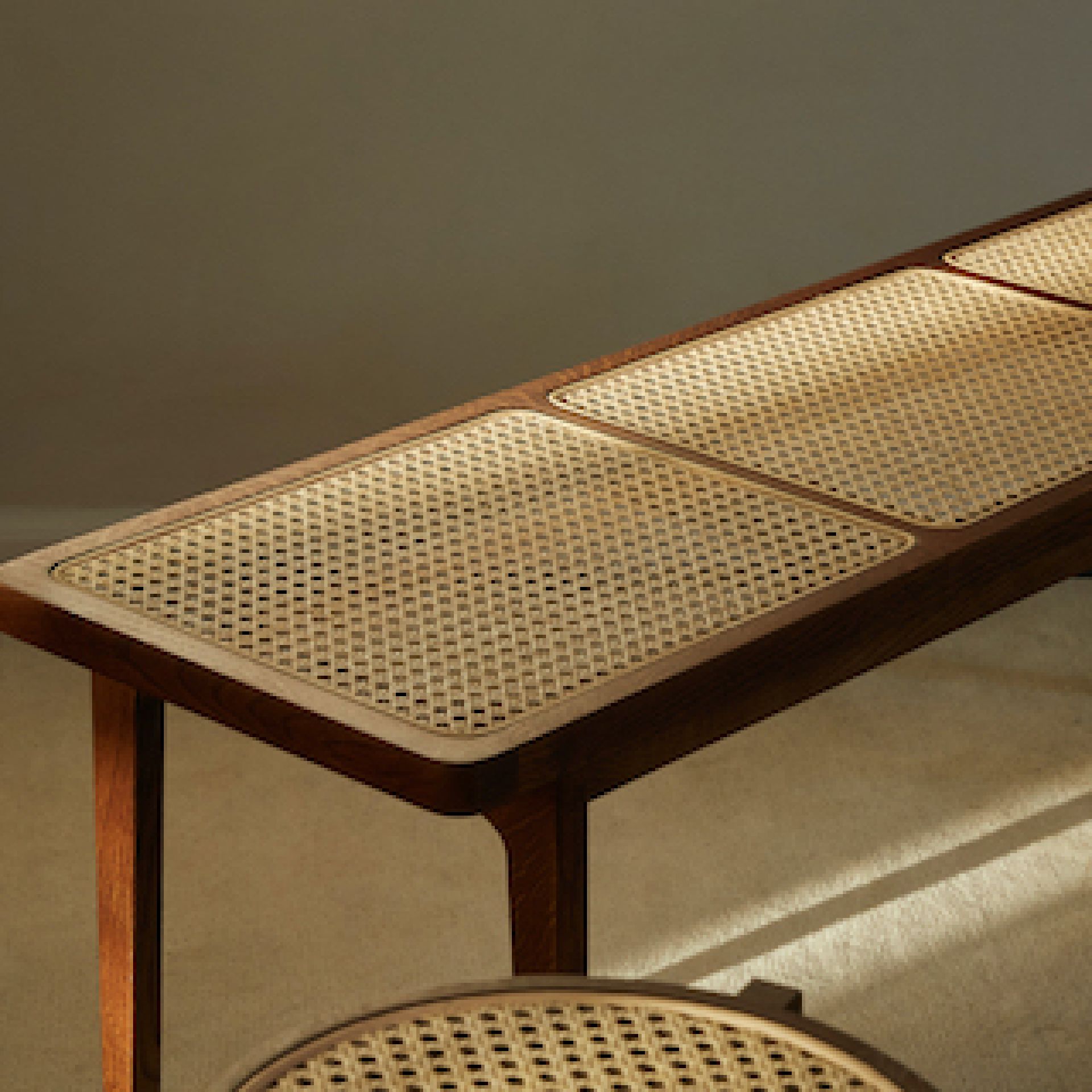 Le Roi Bench Bank donker gerookt eiken NORR11