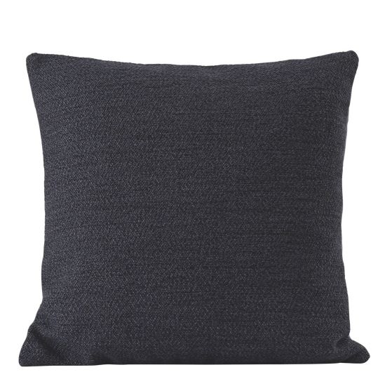 Dunkelgraues Mingle Cushion Kissen von Muuto mit feiner Textur für Wohnzimmer und Schlafzimmer.
