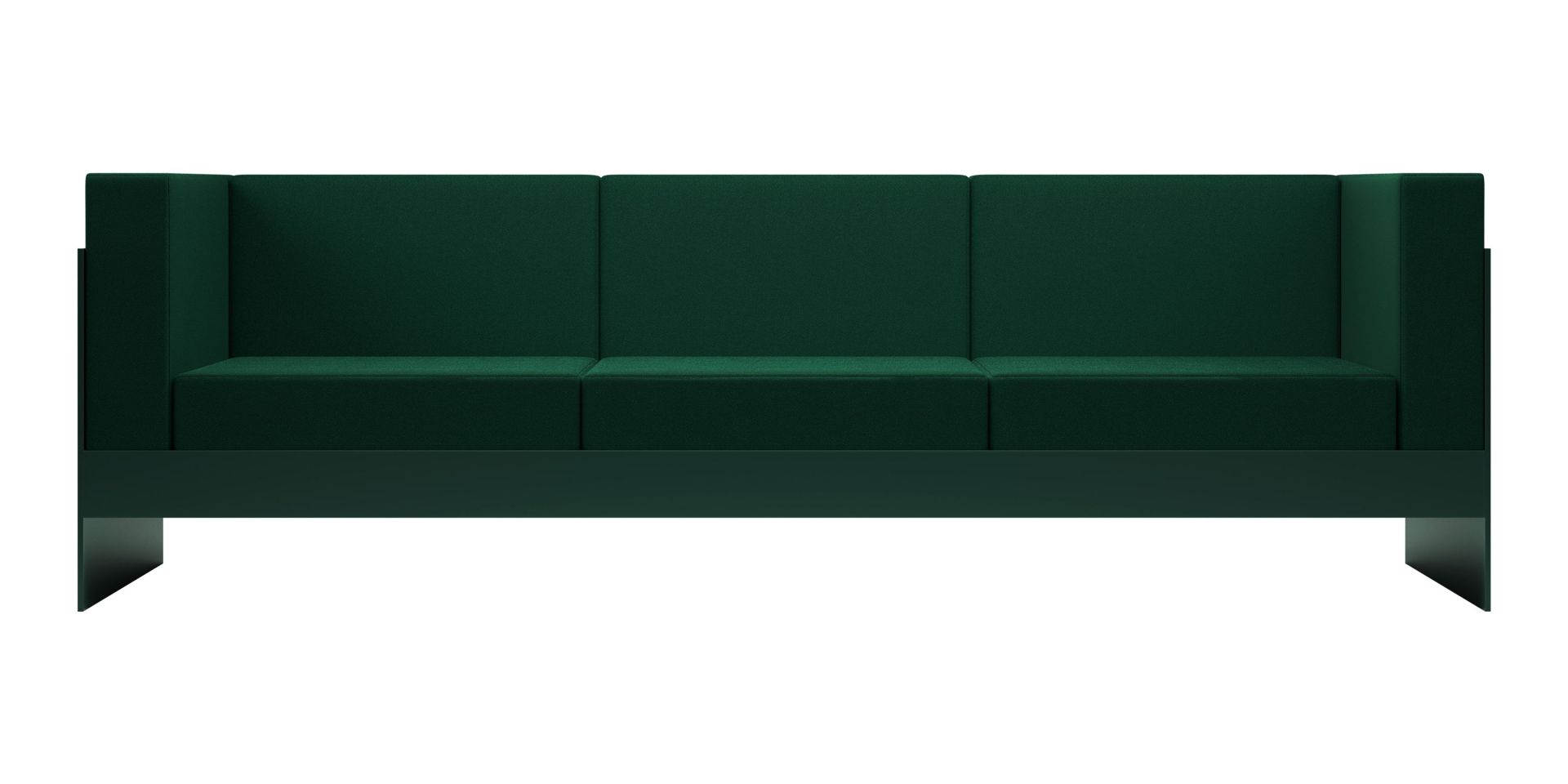 Standaardbank 242 x 81 x 74 cm donkergroen New Tendency