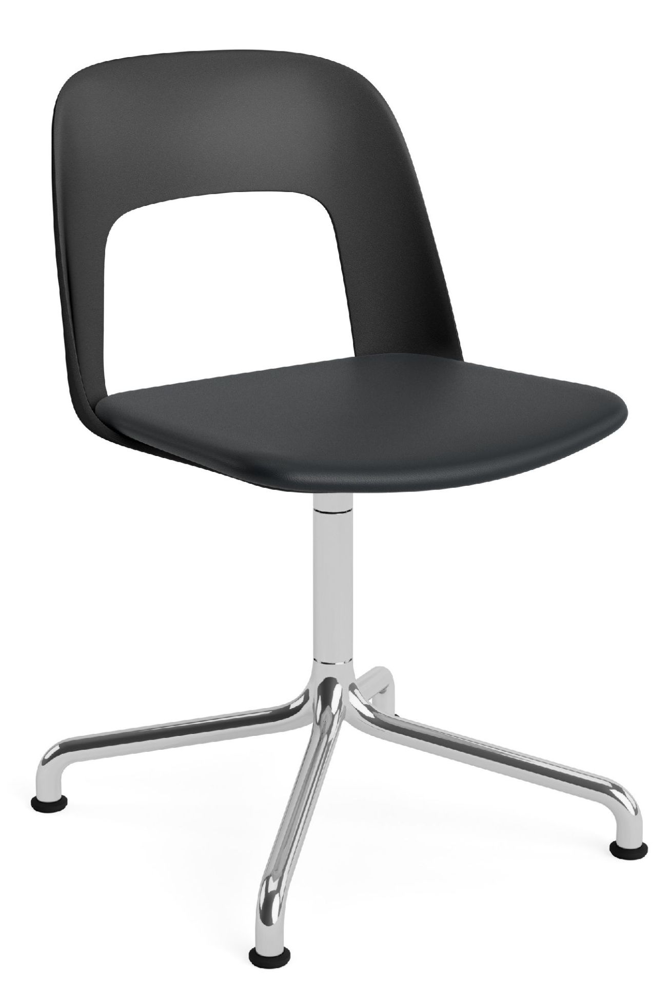 Layout Side Chair 153 draaistoel met vier poten van Hay