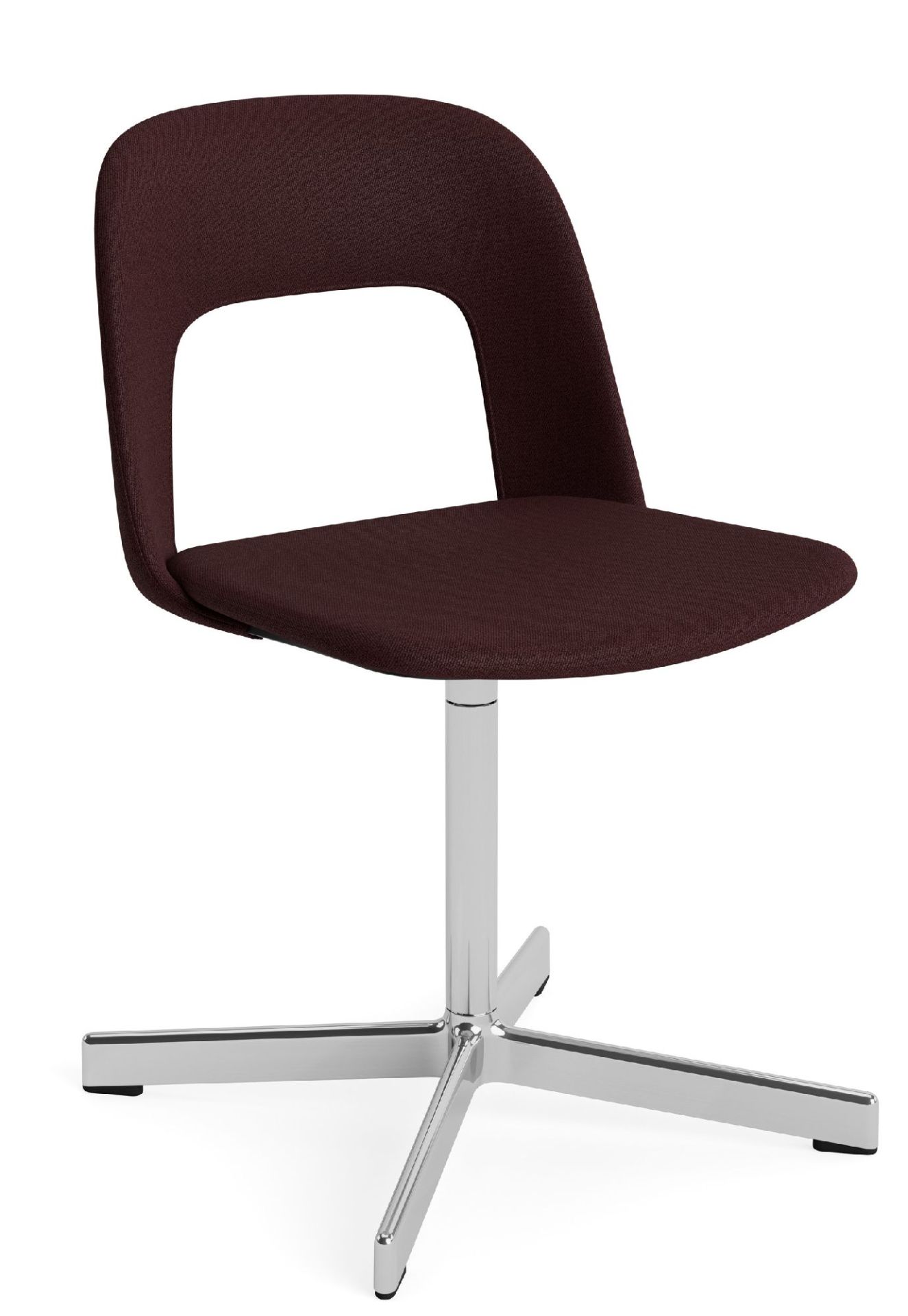 Layout Side Chair 134 stoel met vierpotig draaivoet van Hay