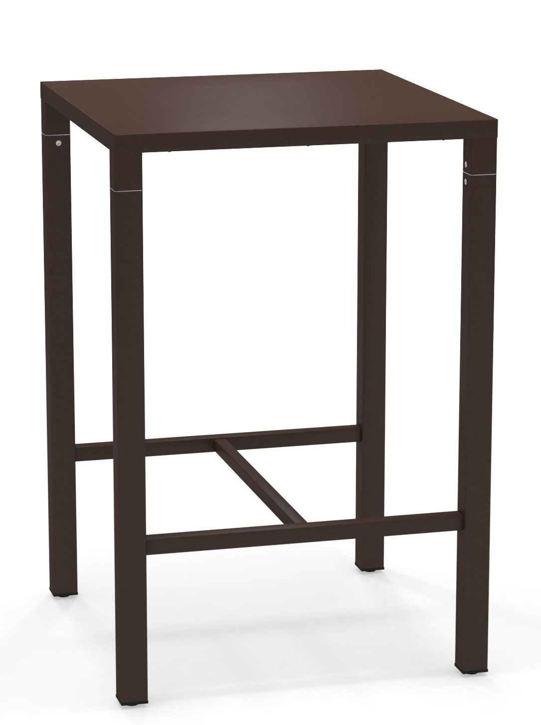 Nova Hochtisch Outdoor Emu, brauner Stehtisch für den Außenbereich, ideal für Garten, Terrasse und Balkon.
