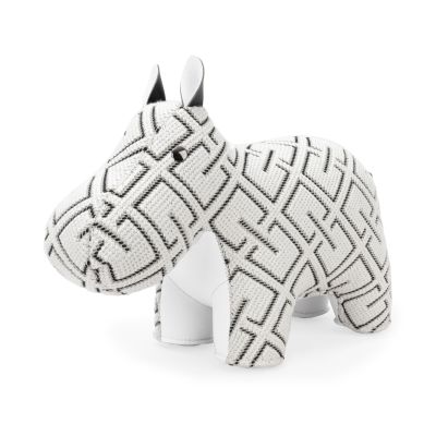 Boekensteun Hippo Grid wit Züny x Kvadrat