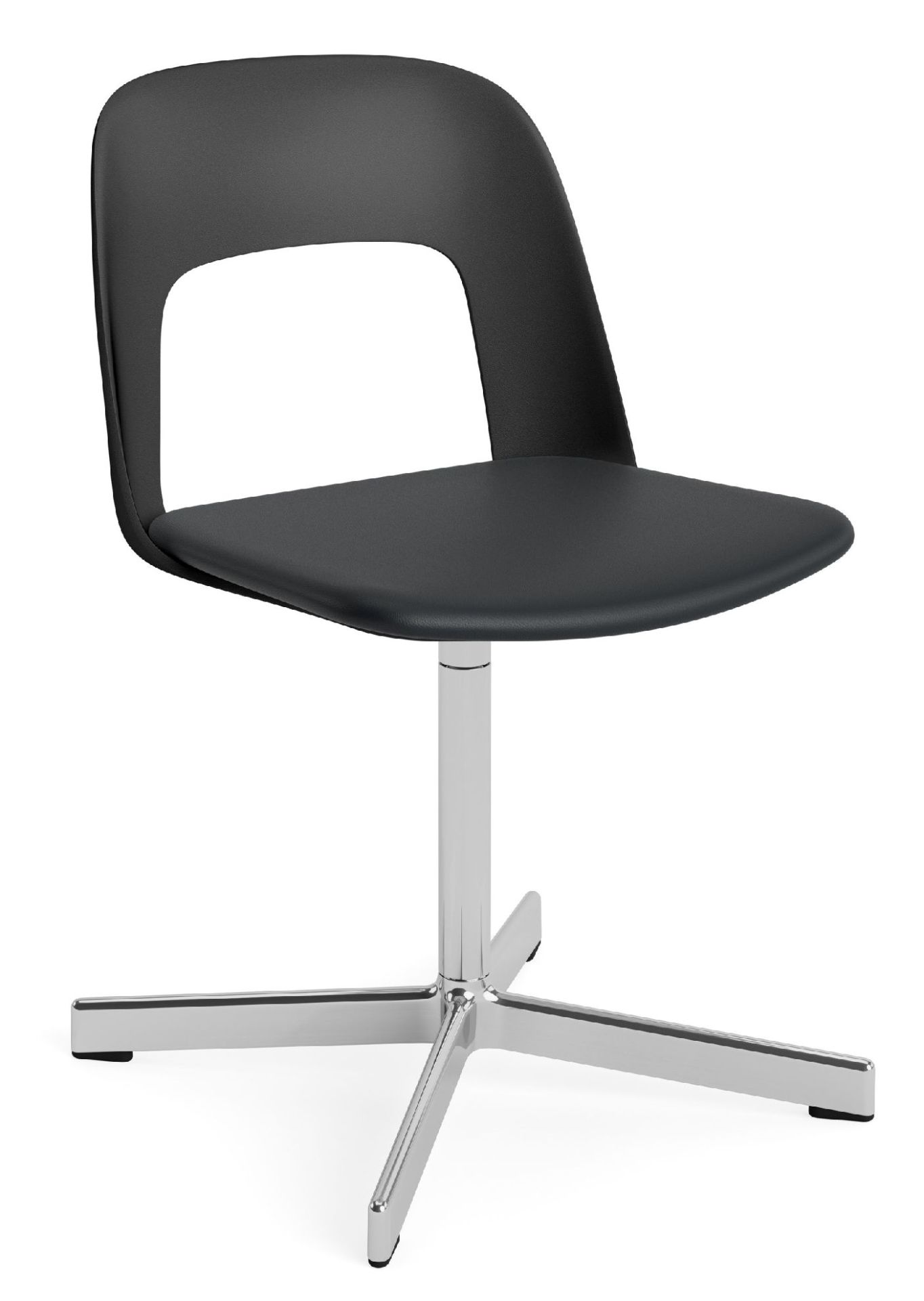 Layout Side Chair 133 stoel met vierpotig draaivoet van Hay