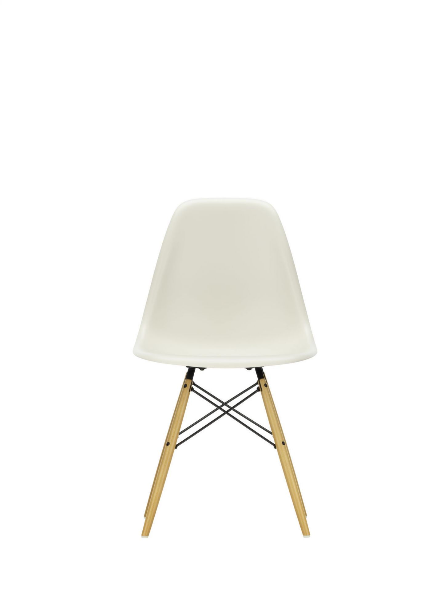Eames Plastic Side Chair DSW stoel Vitra esdoorn zwart-groen
