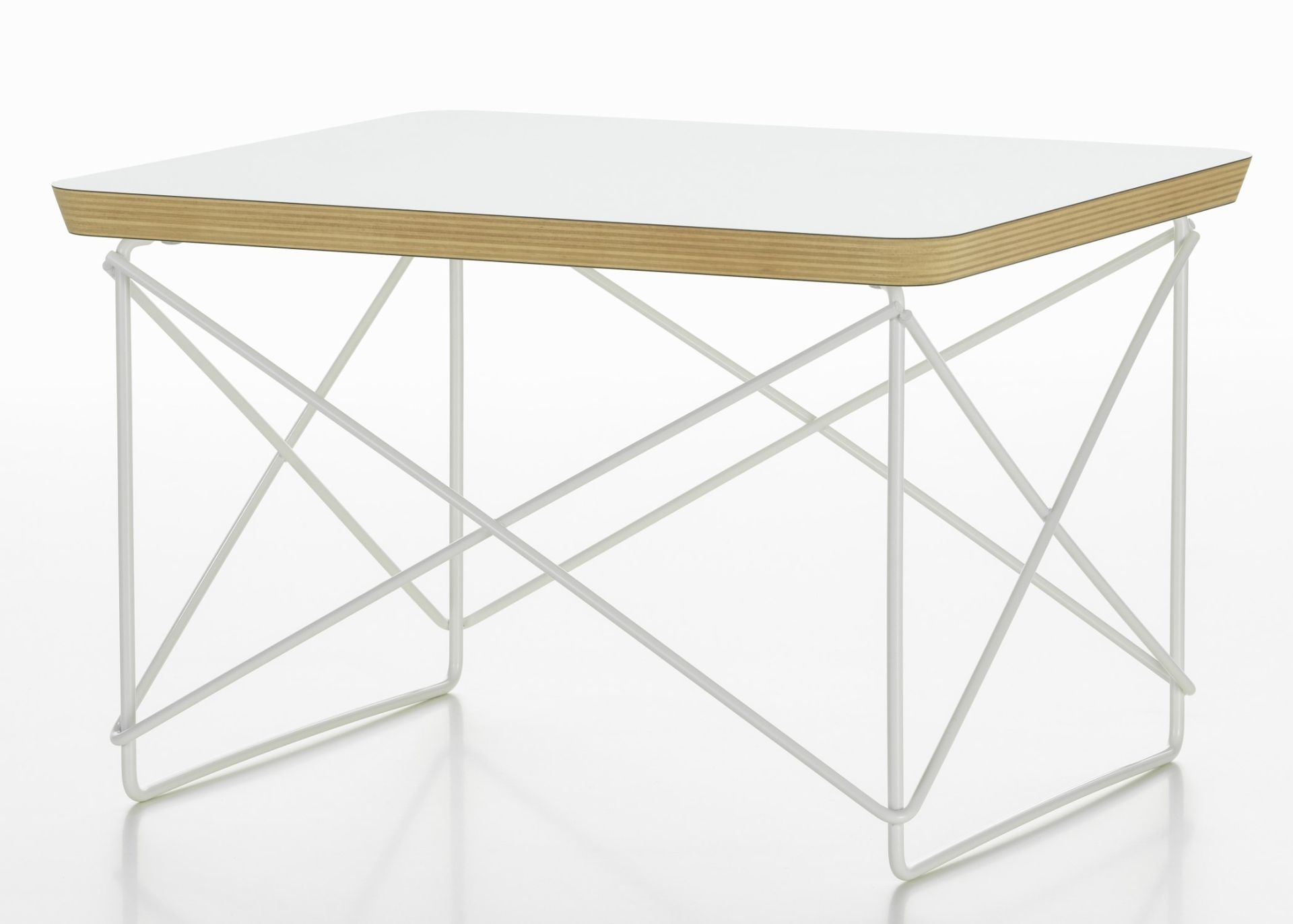 Occasional LTR bijzettafel HPL WIT / ROESTVRIJ STAAL Vitra UNIEKE EXEMPLAREN  
