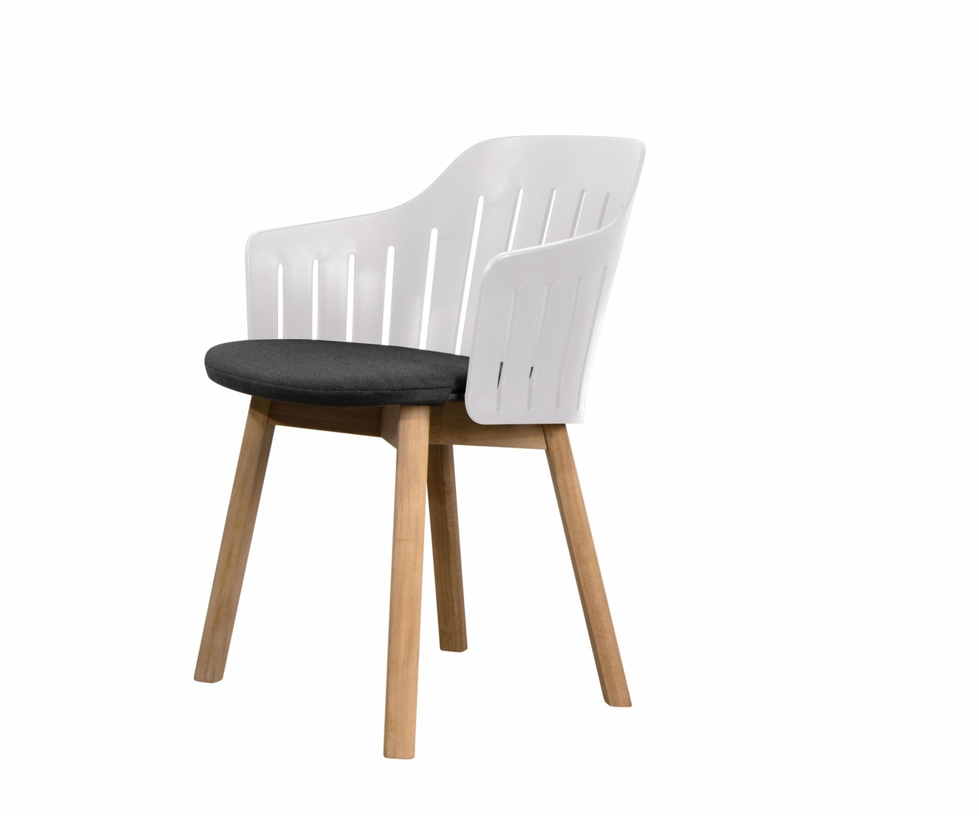 Choice Outdoor-stoel met teakhouten frame en 4 poten van Cane-Line