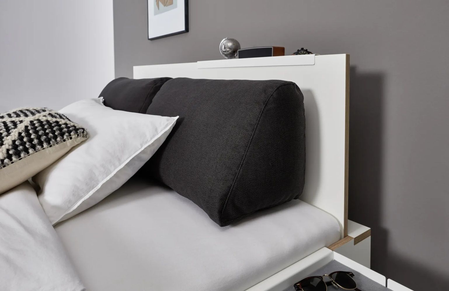 Afgerond rugkussen voor stapelbare ligstoel Müller Small Living