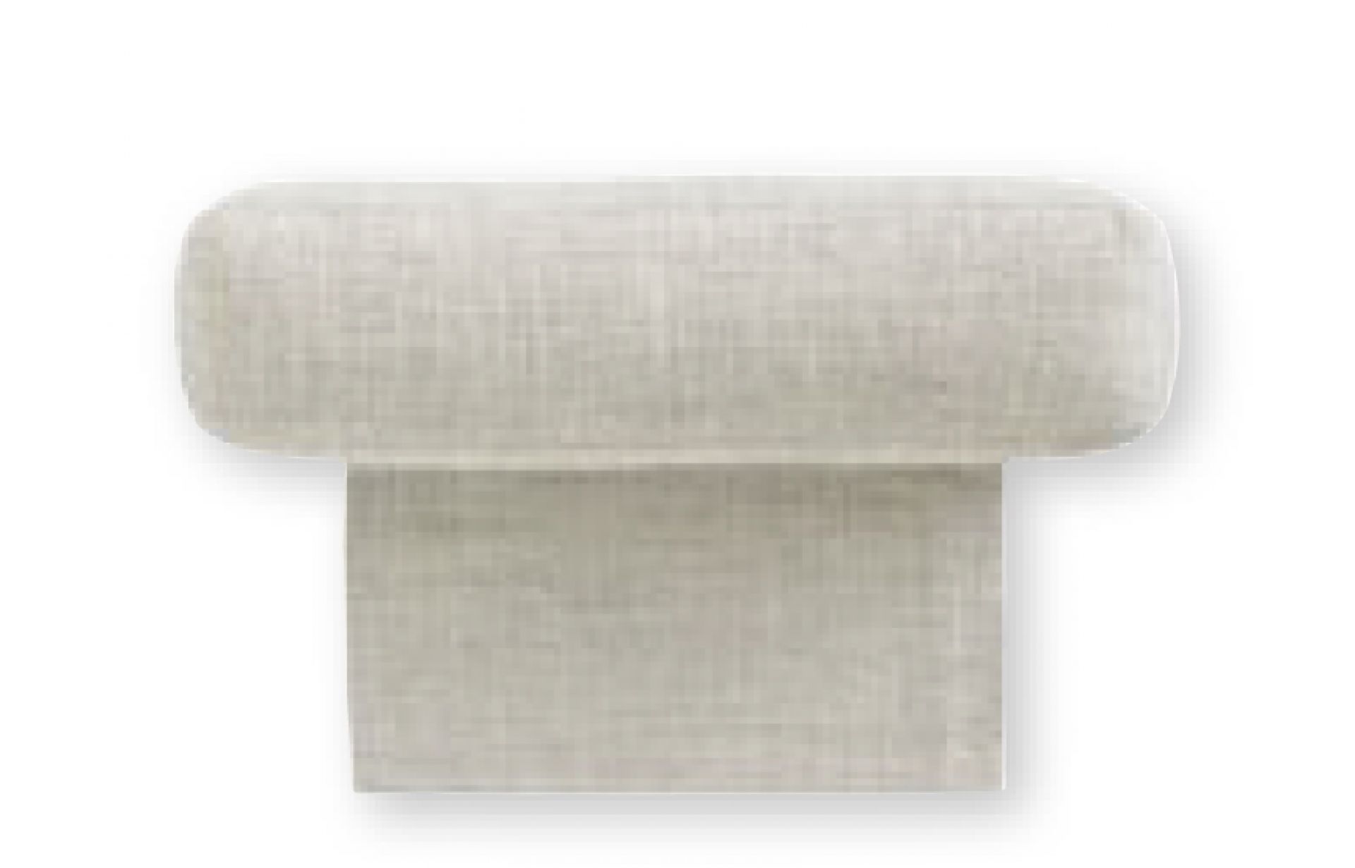 Draufsicht: Beiges Nackenkissen für Grand Sofa, Vitra Design, für mehr Komfort.