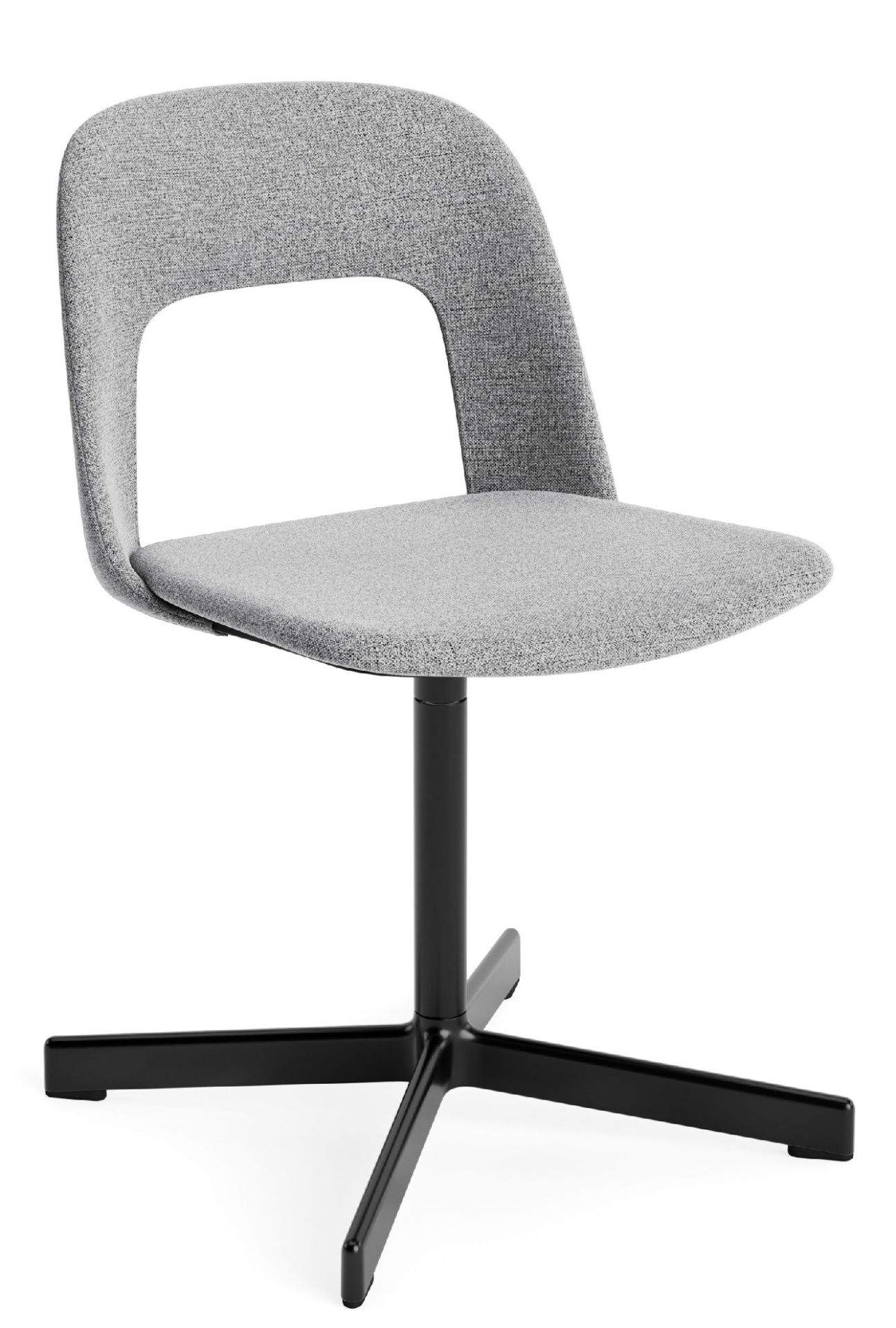 Layout Side Chair 134 stoel met vierpotig draaivoet van Hay