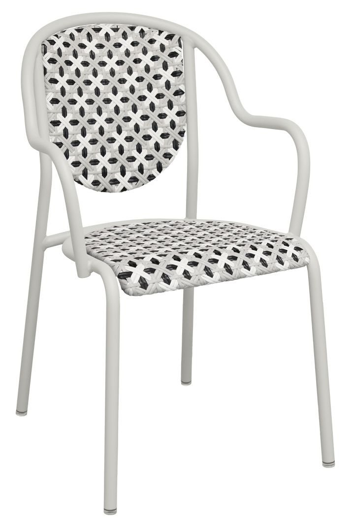 Parisienne 21 Bridge fauteuil met armleuningen voor buiten van Fermob