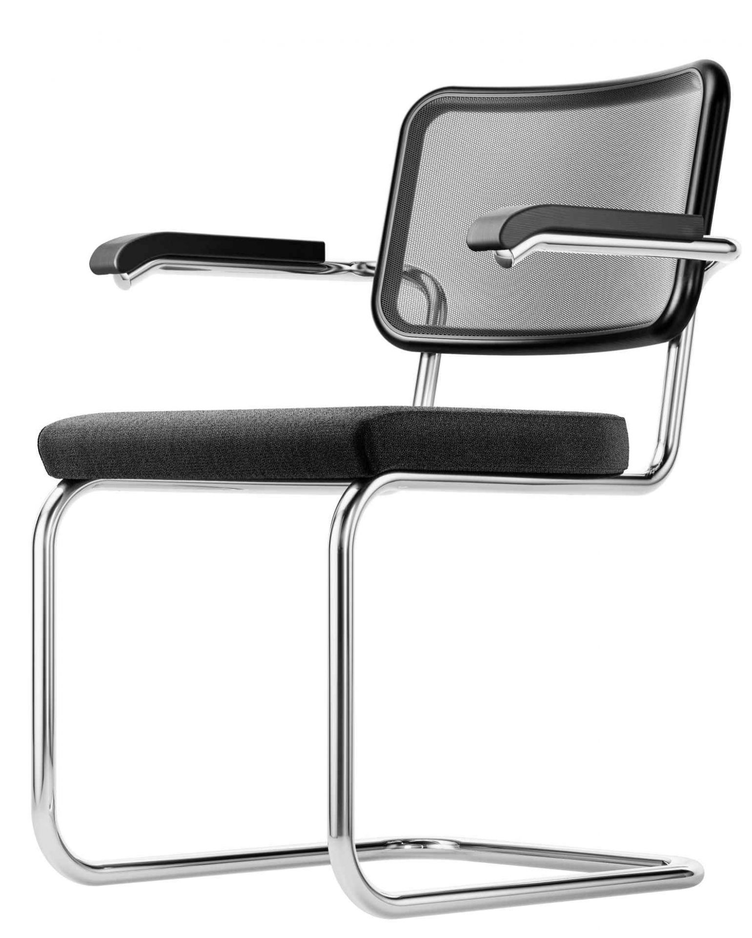 S 64 SPVN Klassieke Thonet-swingstoel van stalen buis