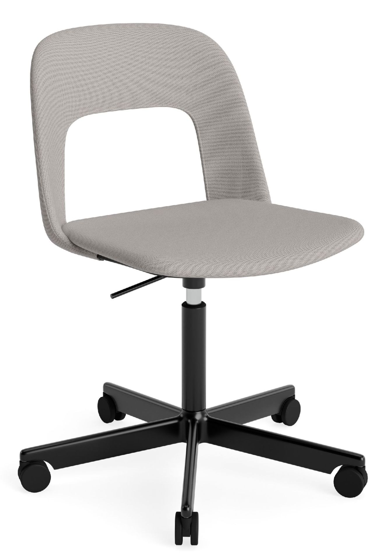 Layout Side Chair 144 stoel met vijfsterrenvoet van Hay